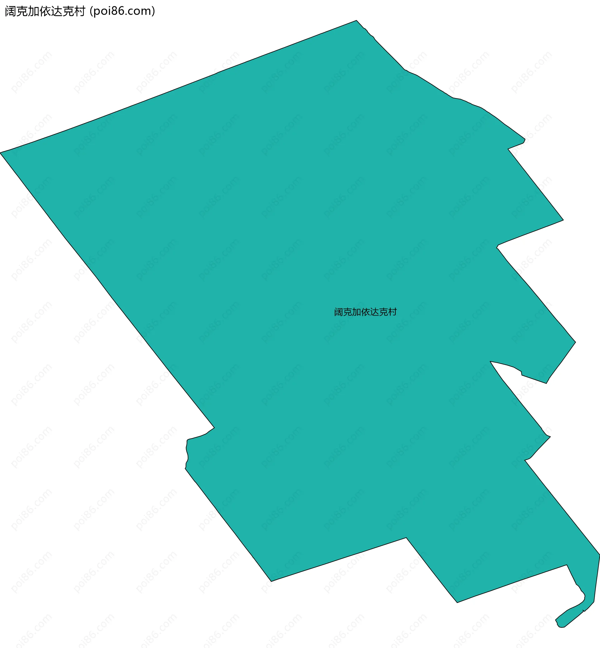 阔克加依达克村边界地图