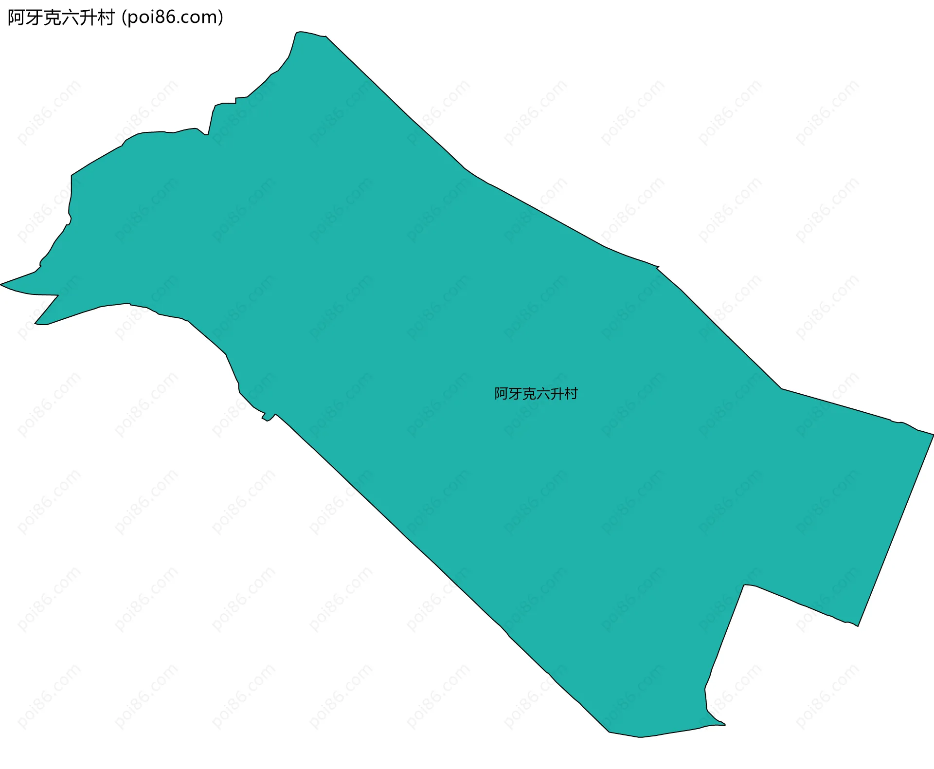 阿牙克六升村边界地图