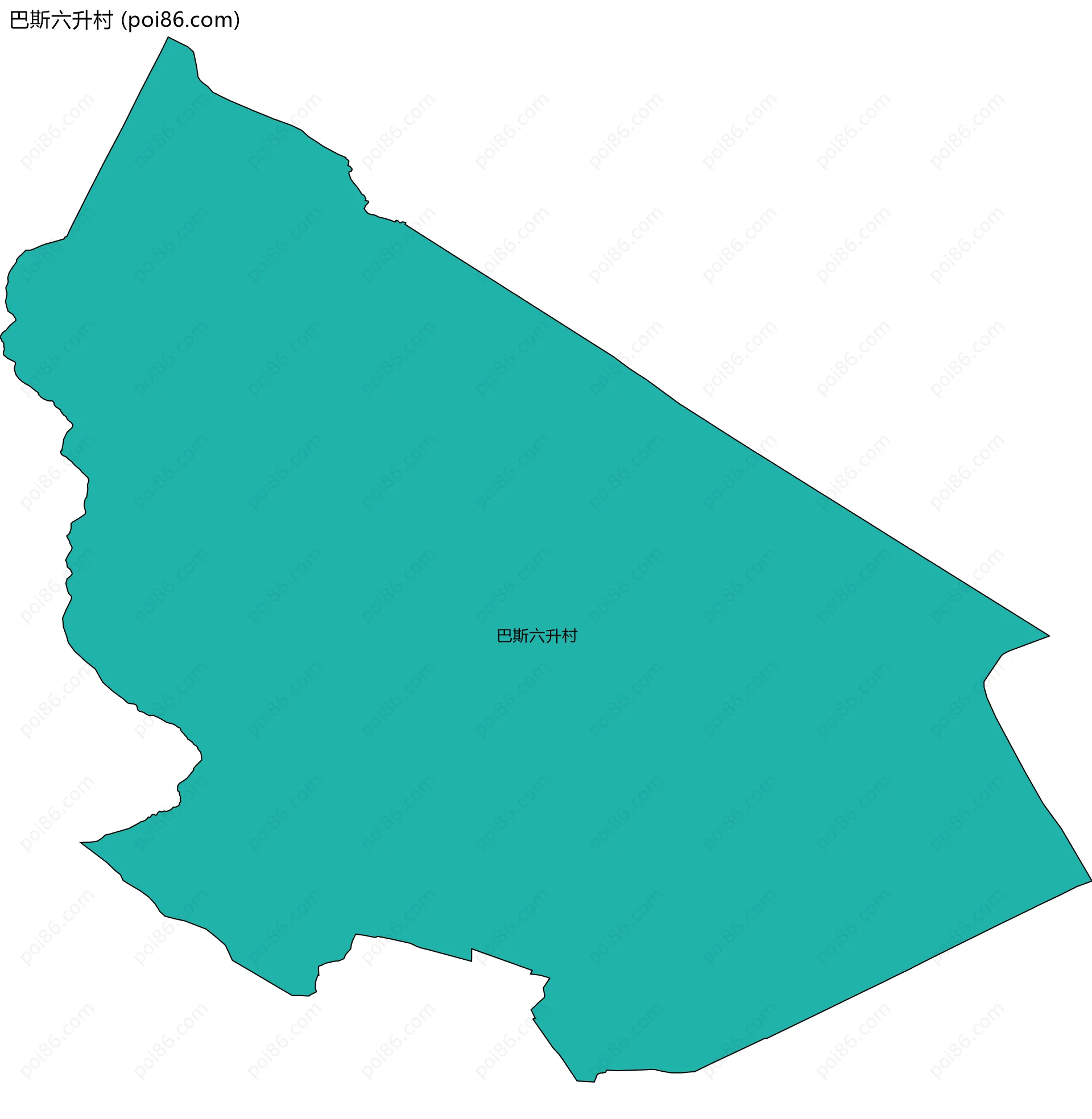 巴斯六升村边界地图