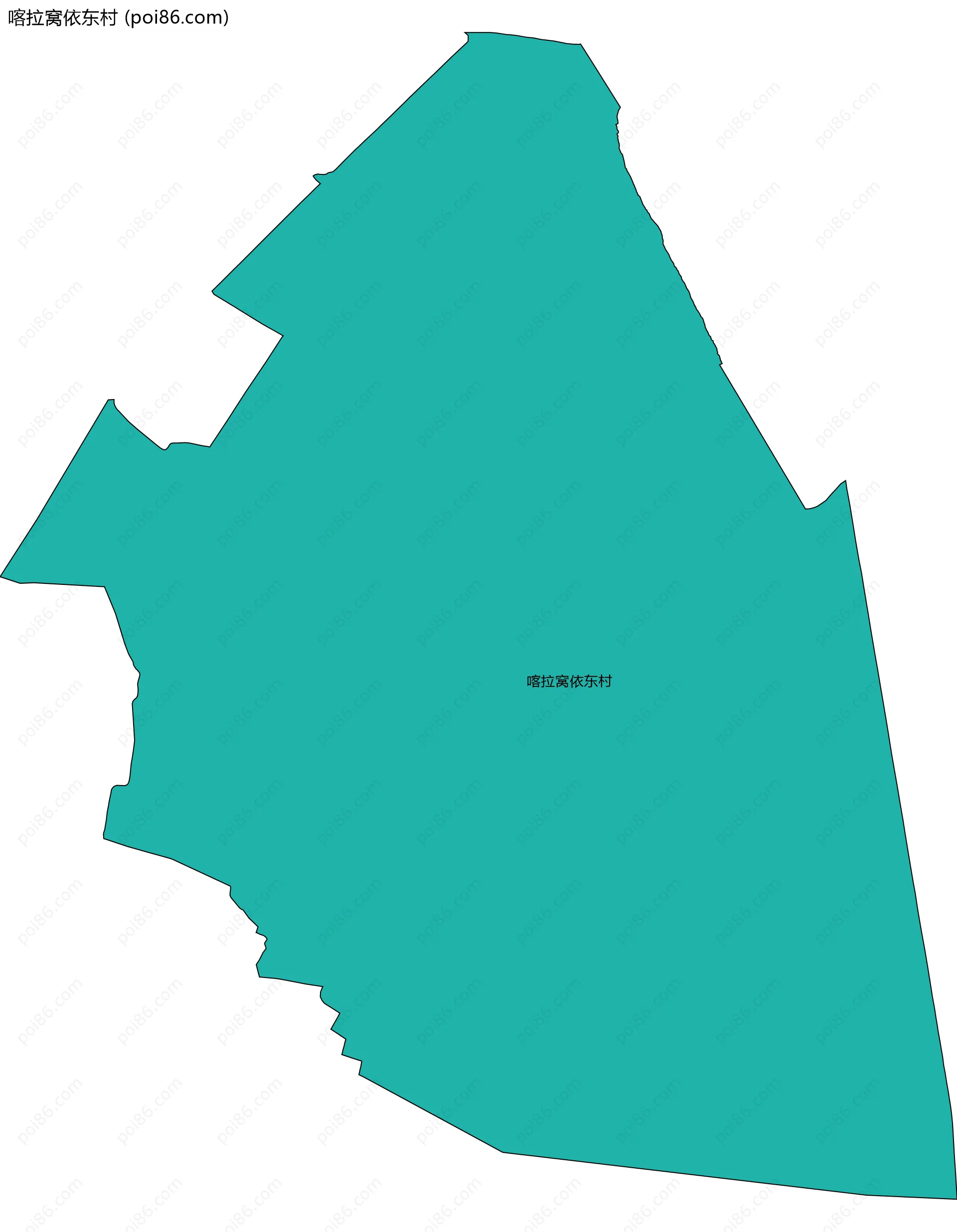 喀拉窝依东村边界地图