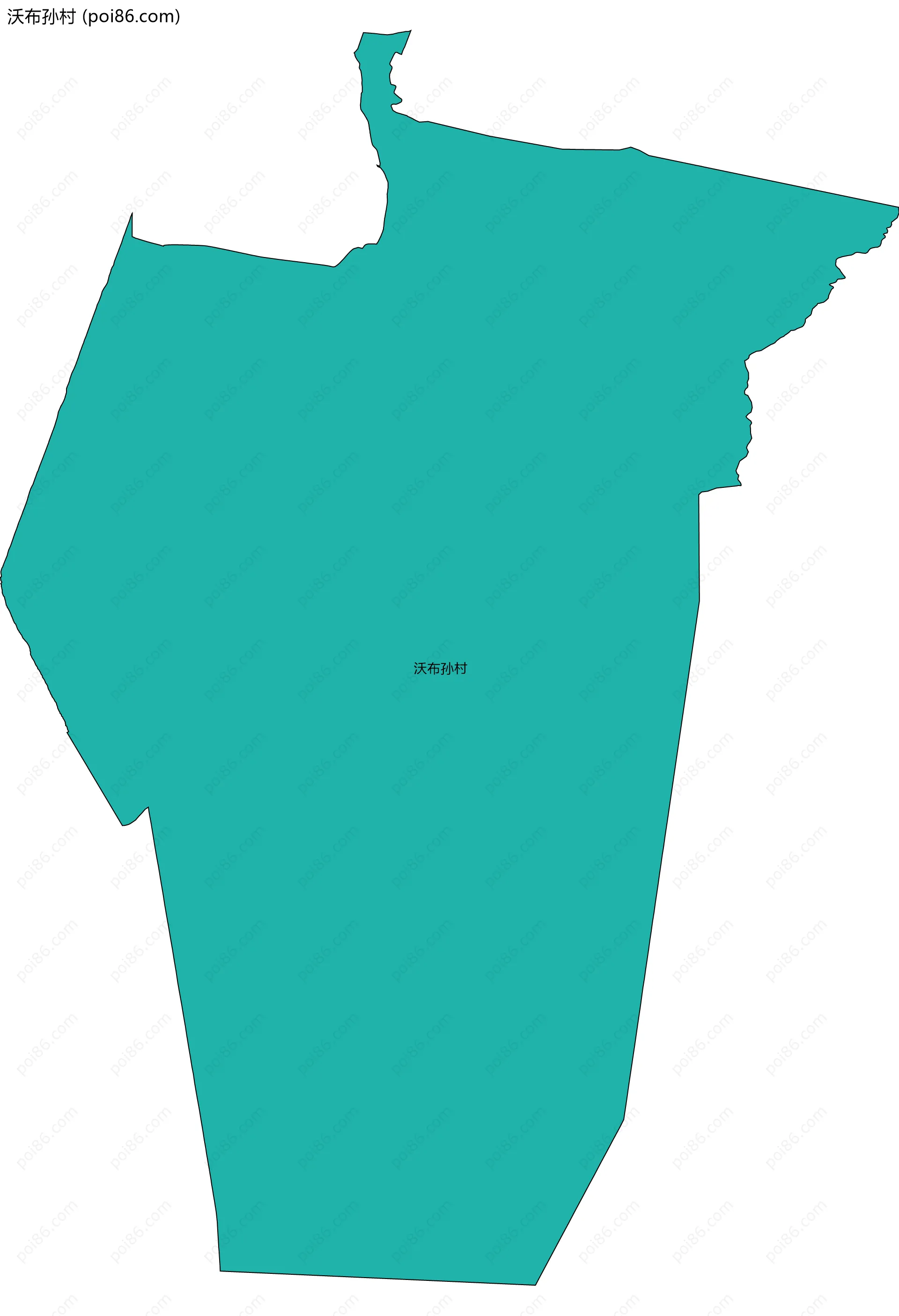 沃布孙村边界地图