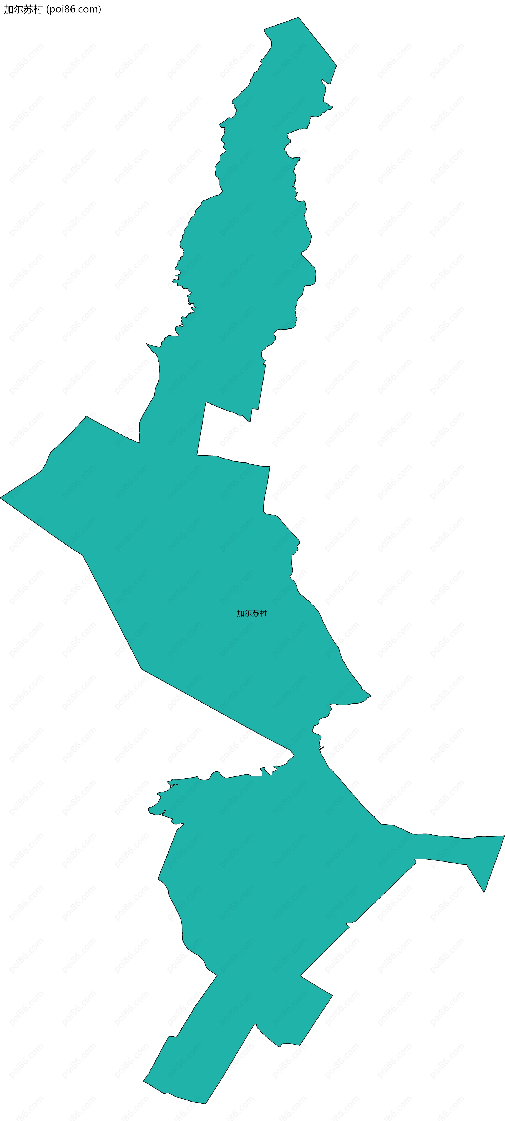 加尔苏村边界地图