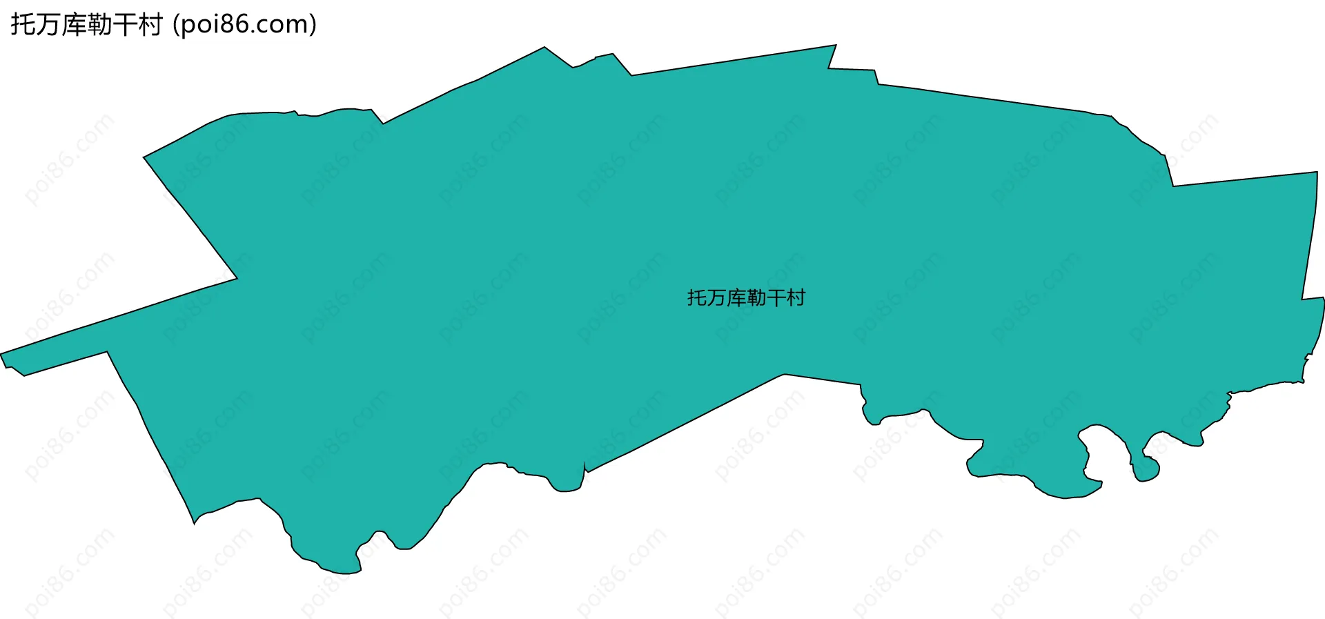 托万库勒干村边界地图