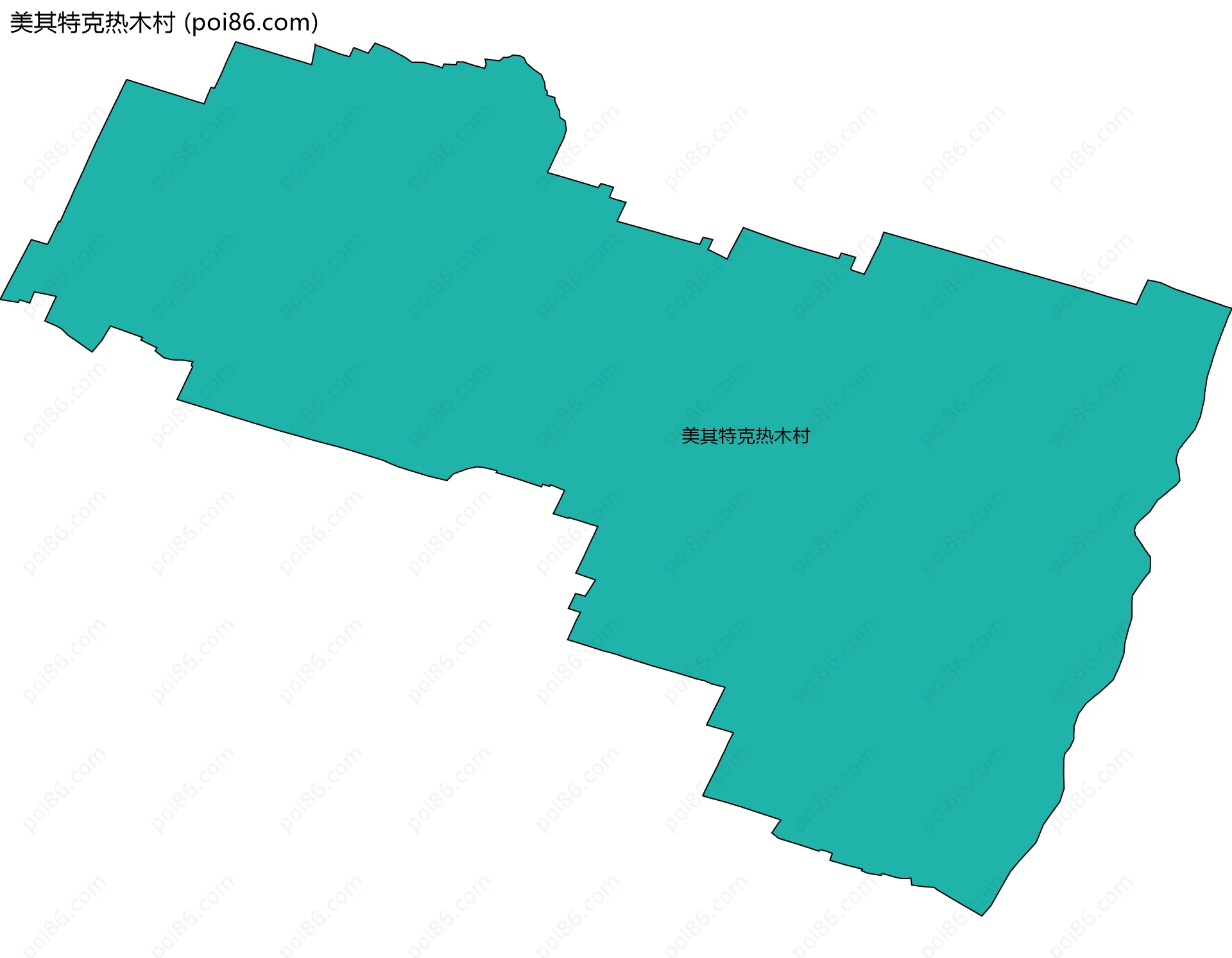美其特克热木村边界地图