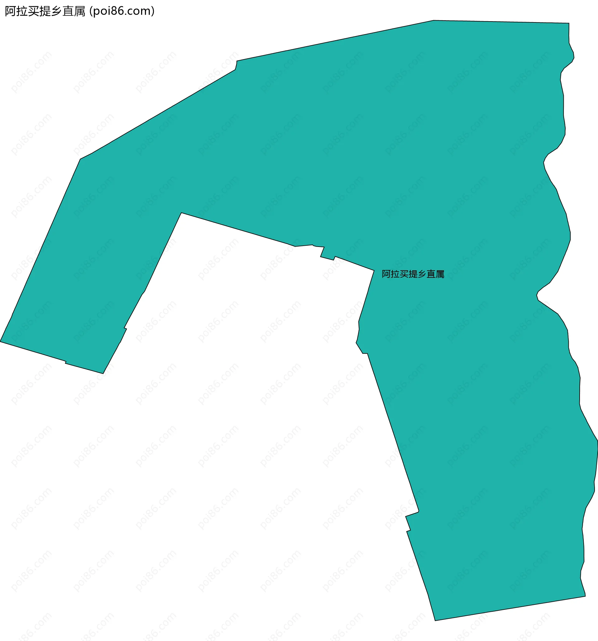 阿拉买提乡直属边界地图