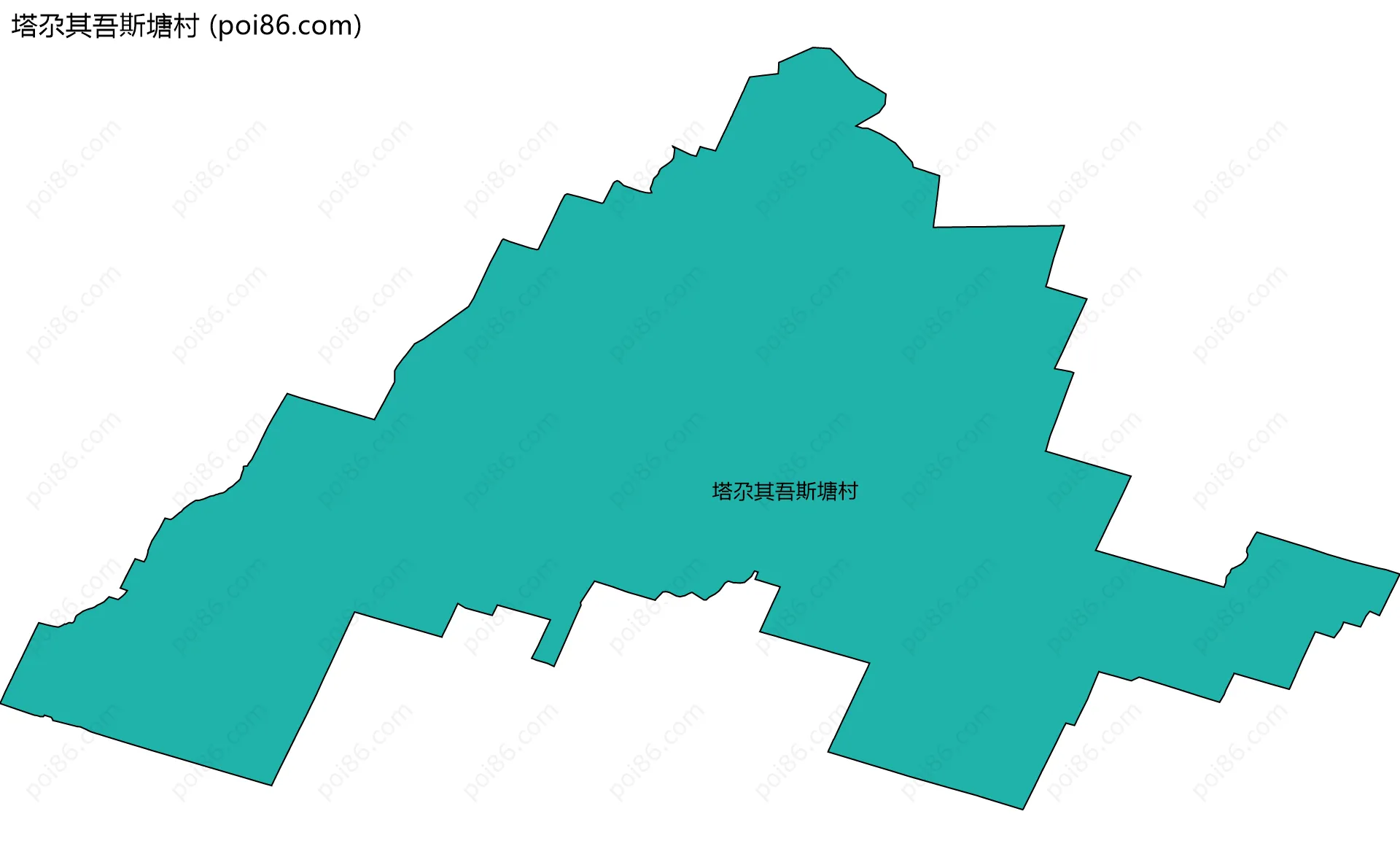 塔尕其吾斯塘村边界地图