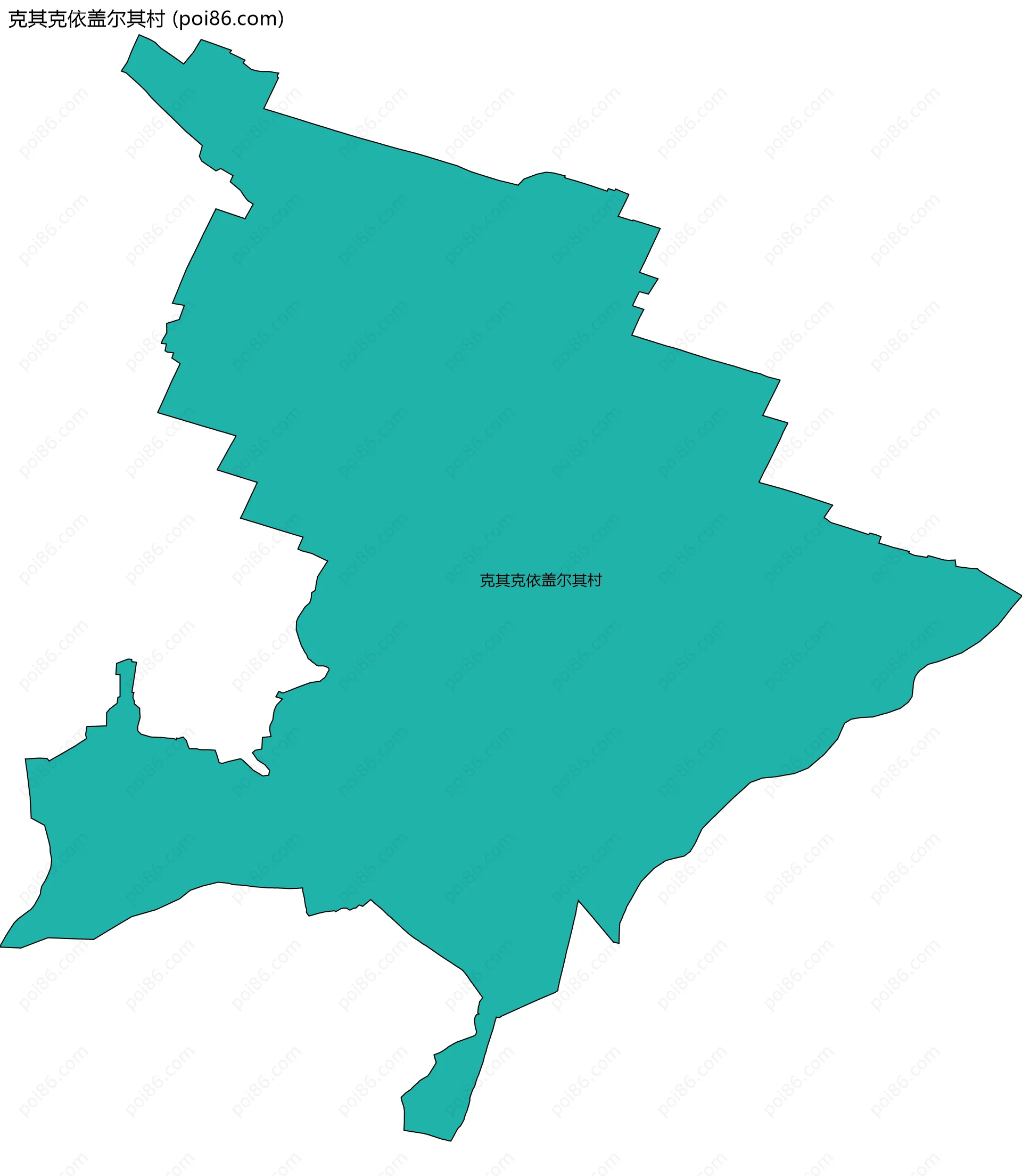 克其克依盖尔其村边界地图