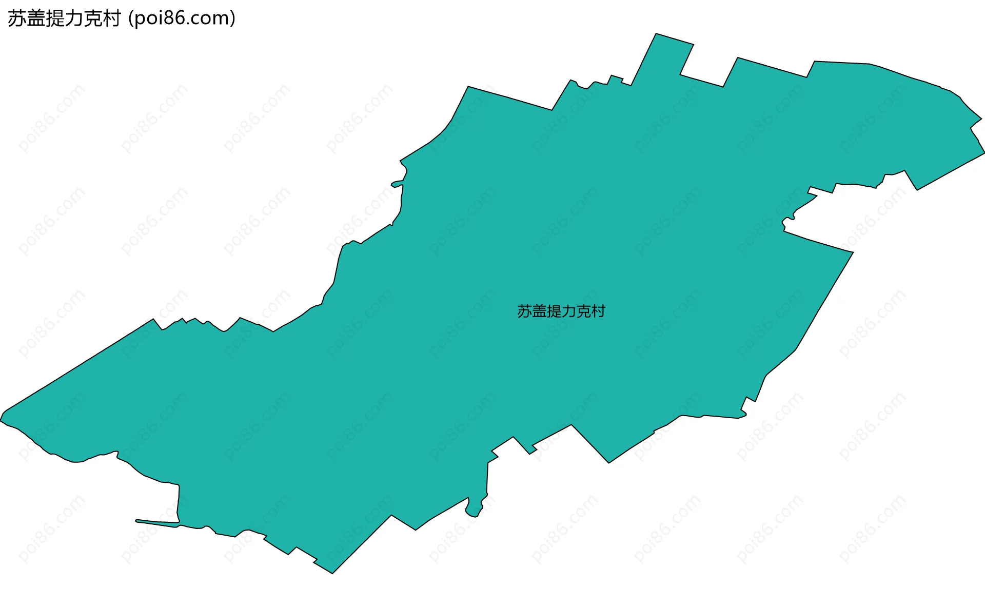 苏盖提力克村边界地图