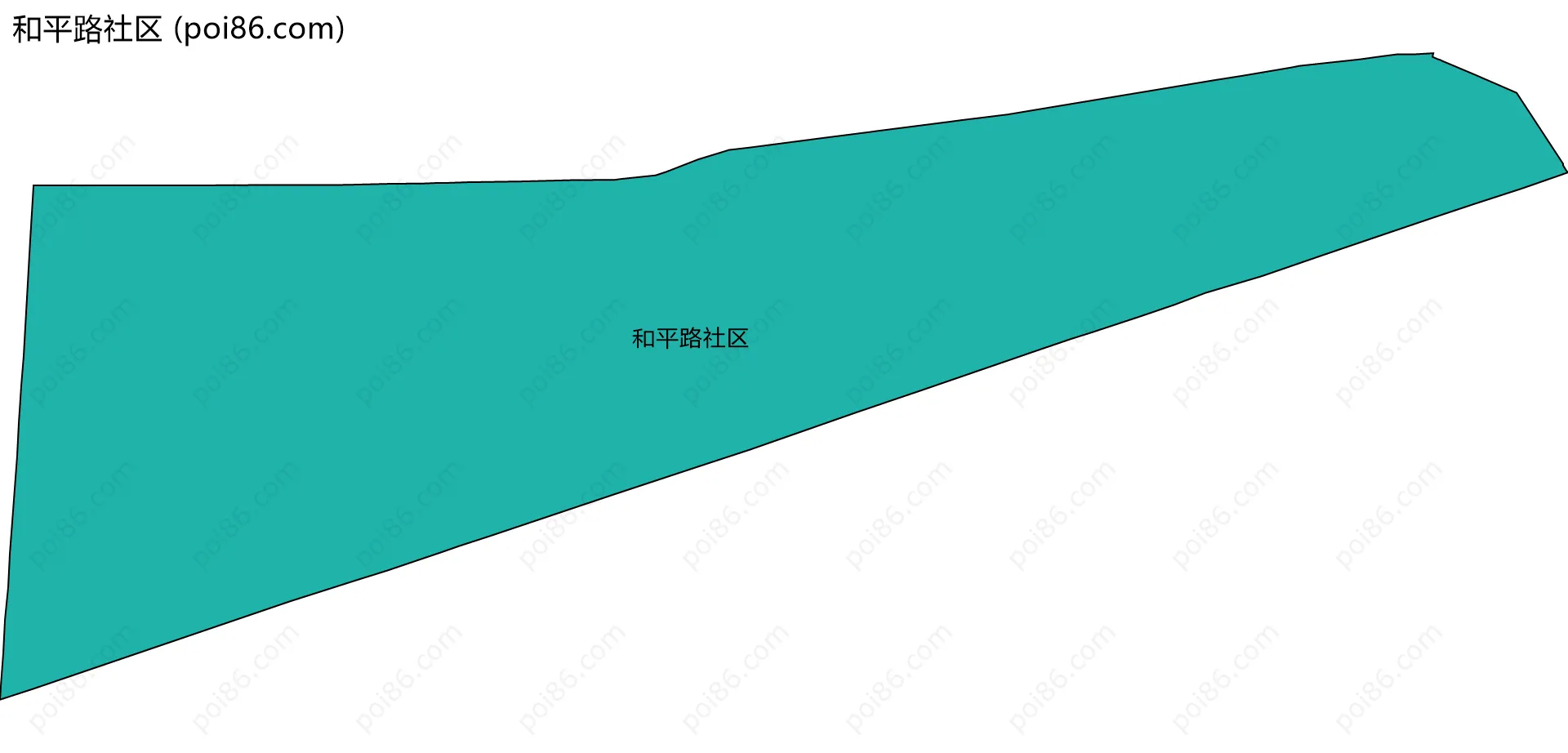 和平路社区边界地图