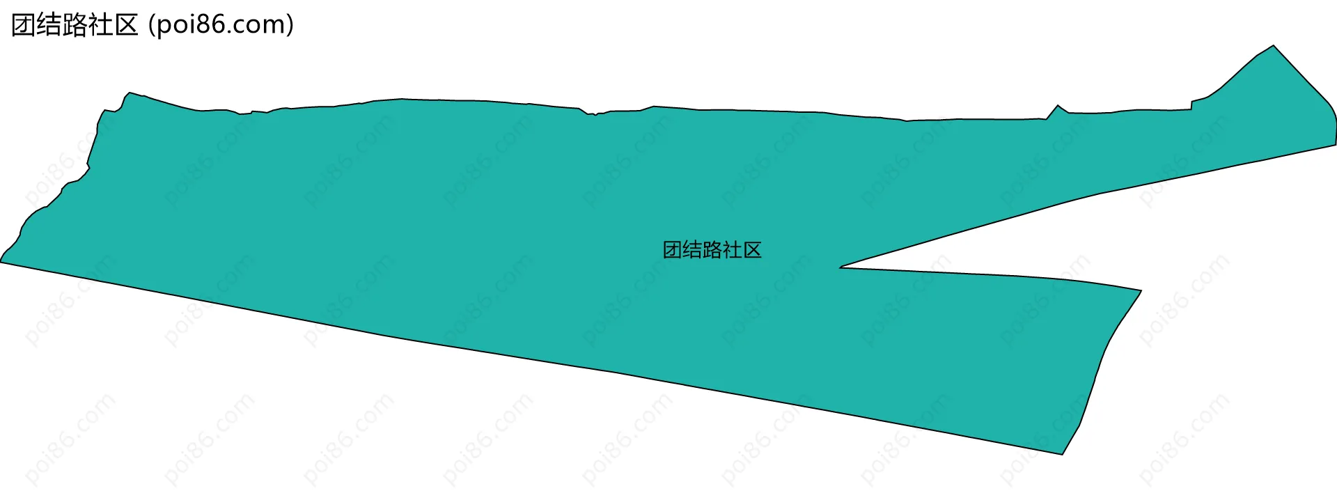 团结路社区边界地图