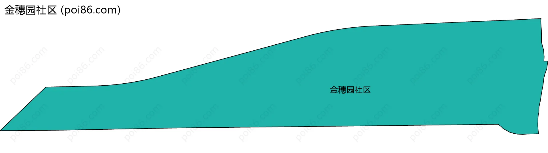 金穗园社区边界地图