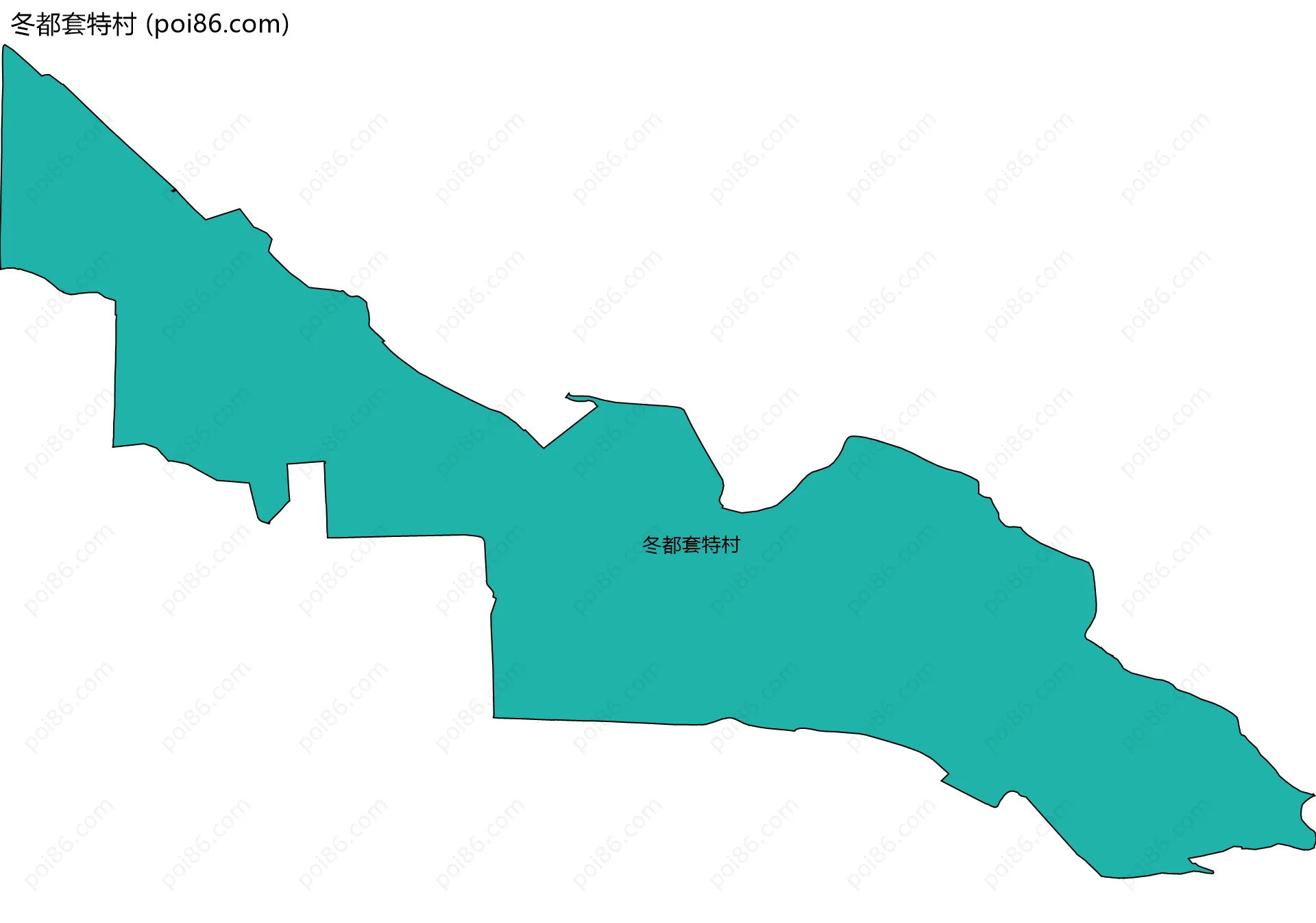 冬都套特村边界地图