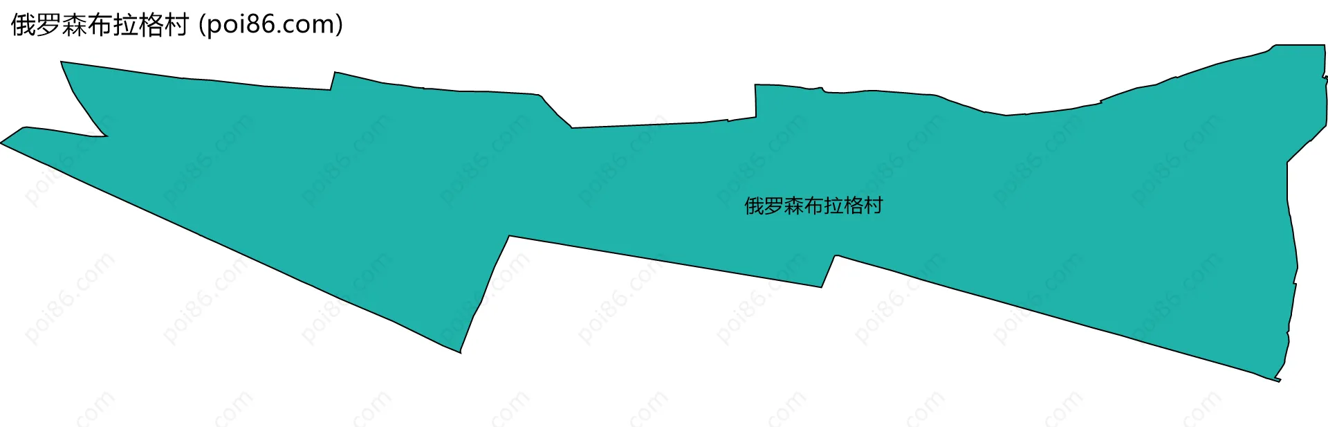 俄罗森布拉格村边界地图