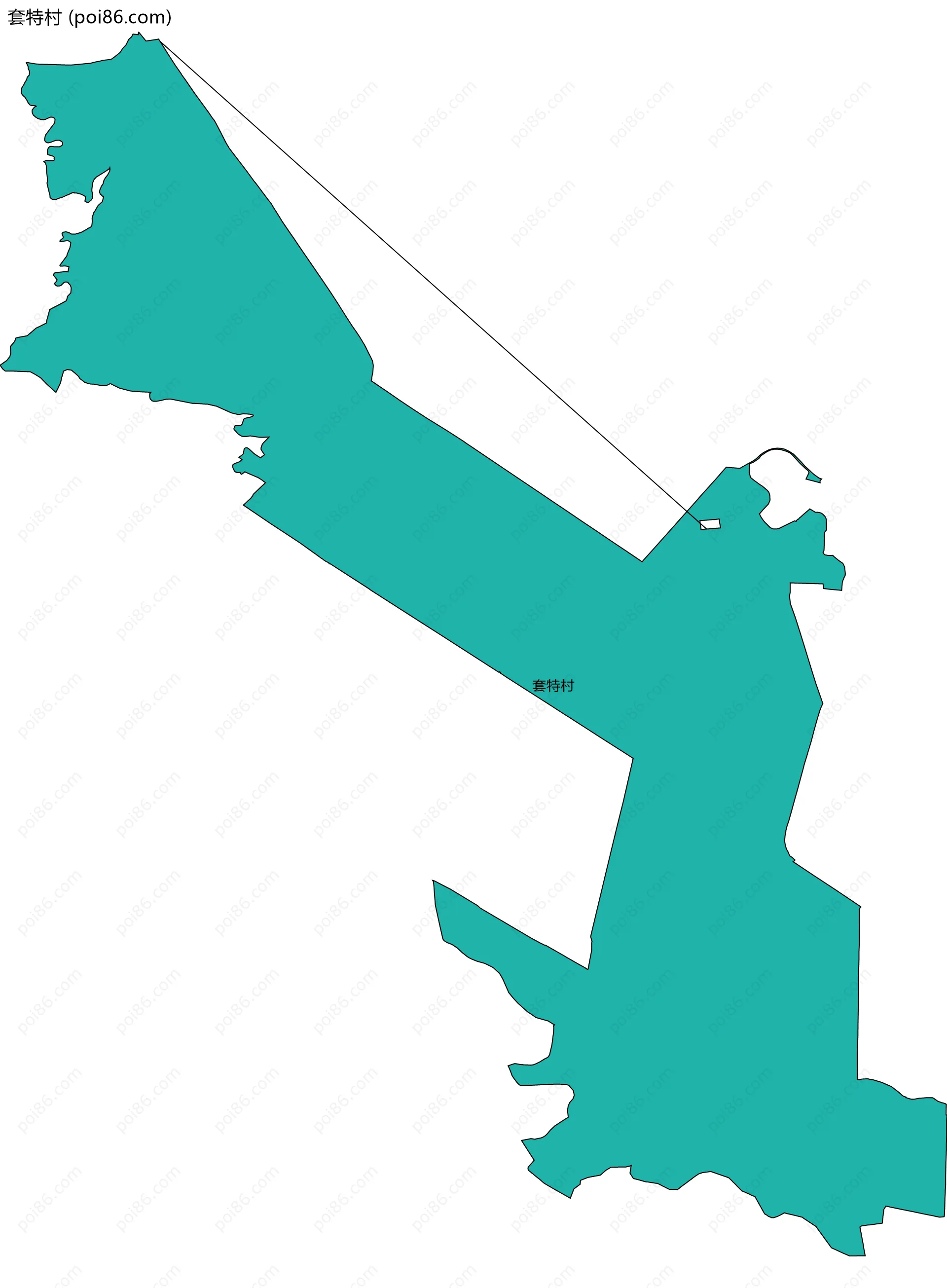 套特村边界地图