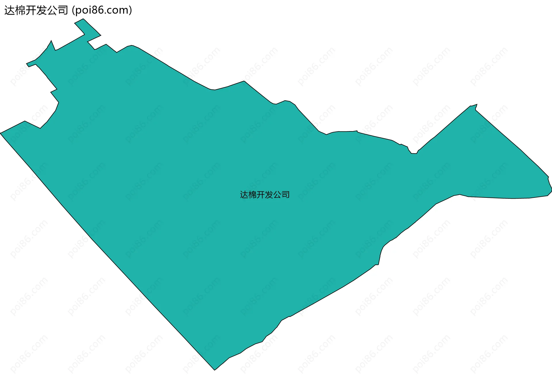 达棉开发公司边界地图