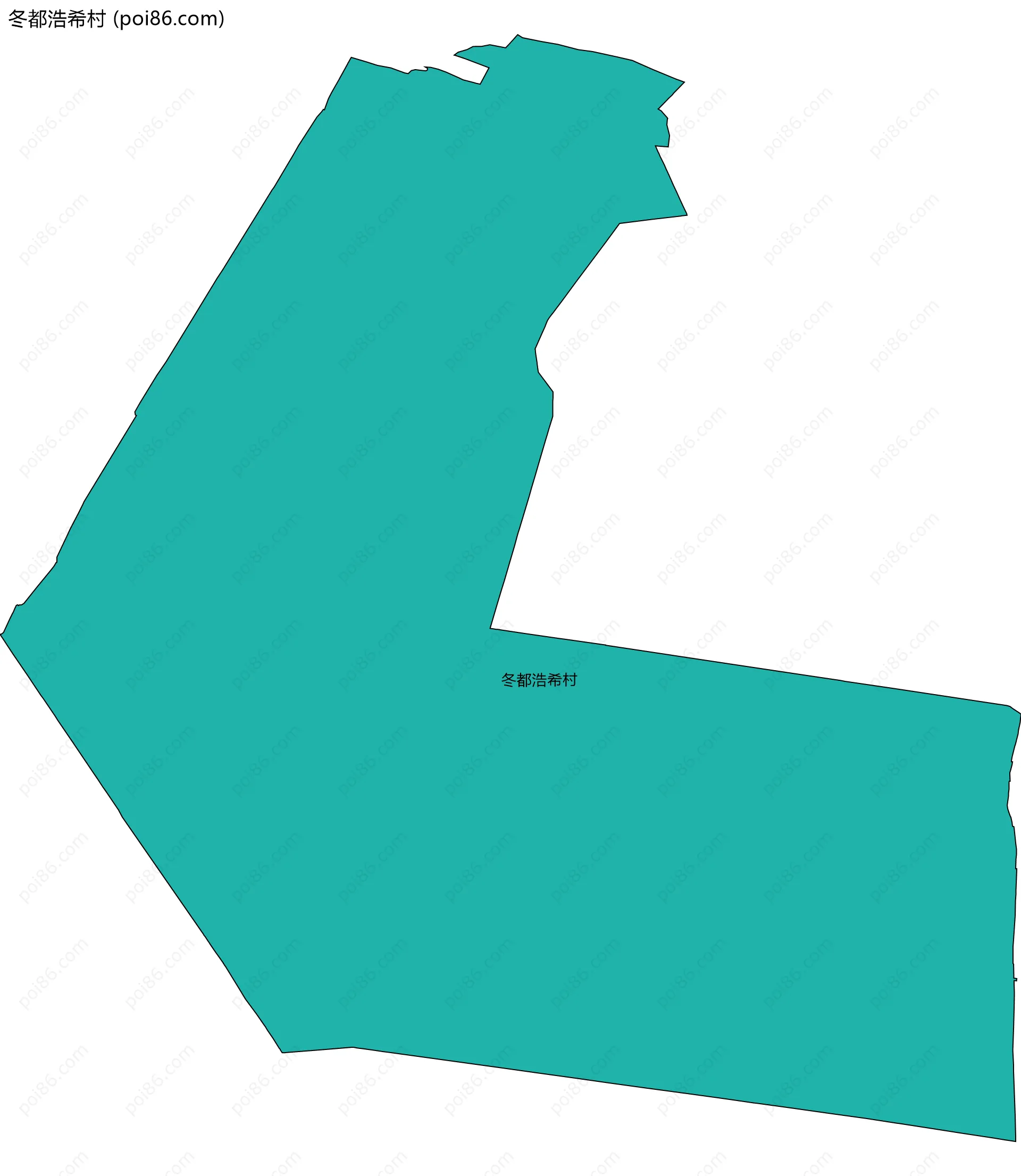 冬都浩希村边界地图