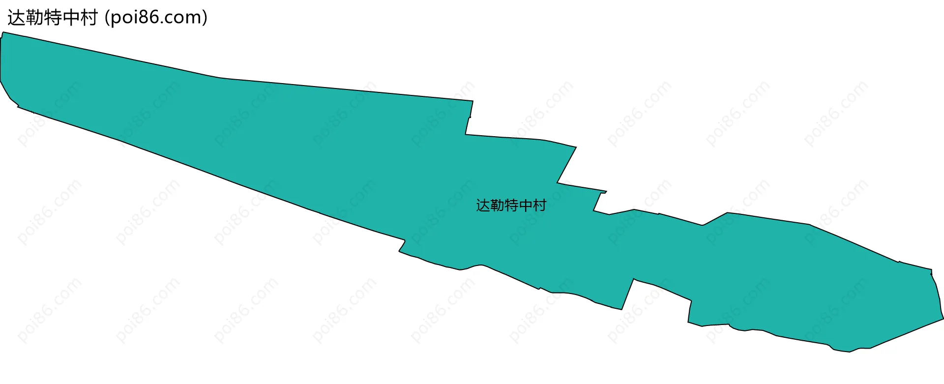 达勒特中村边界地图