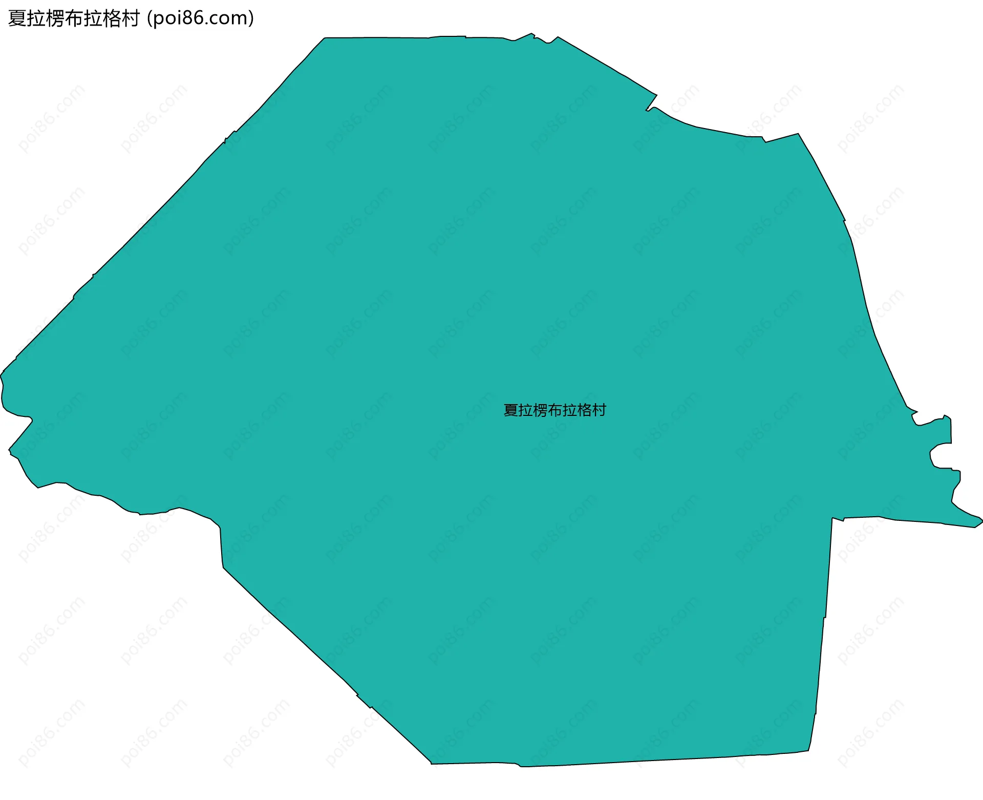 夏拉楞布拉格村边界地图