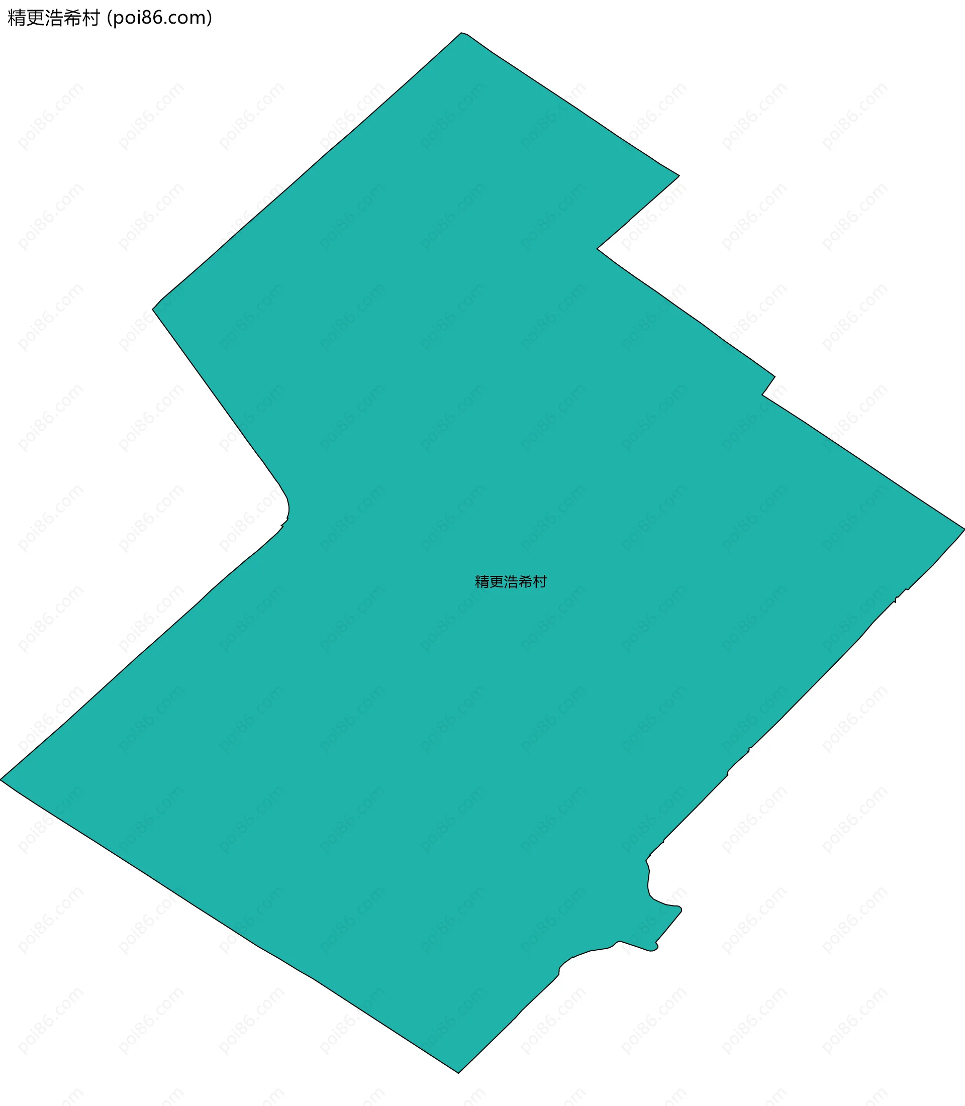 精更浩希村边界地图