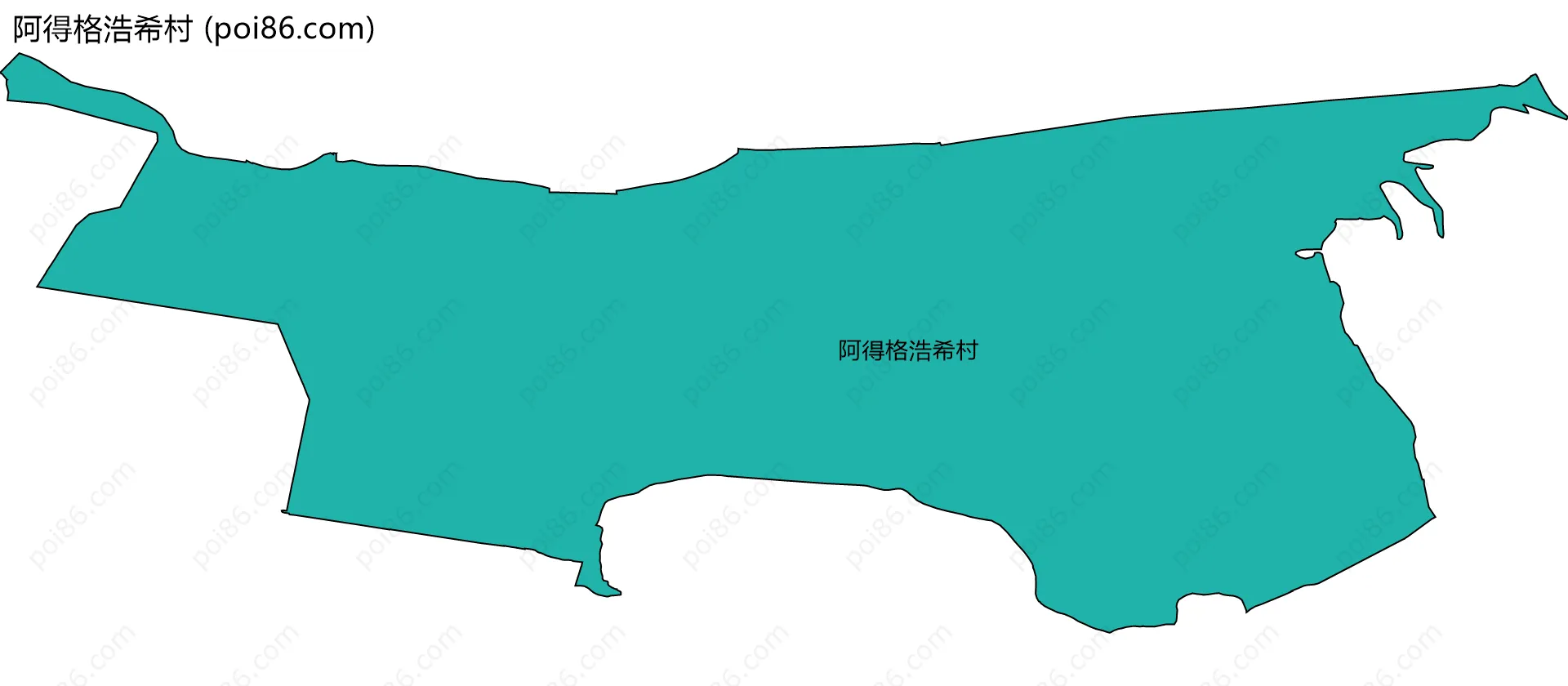 阿得格浩希村边界地图