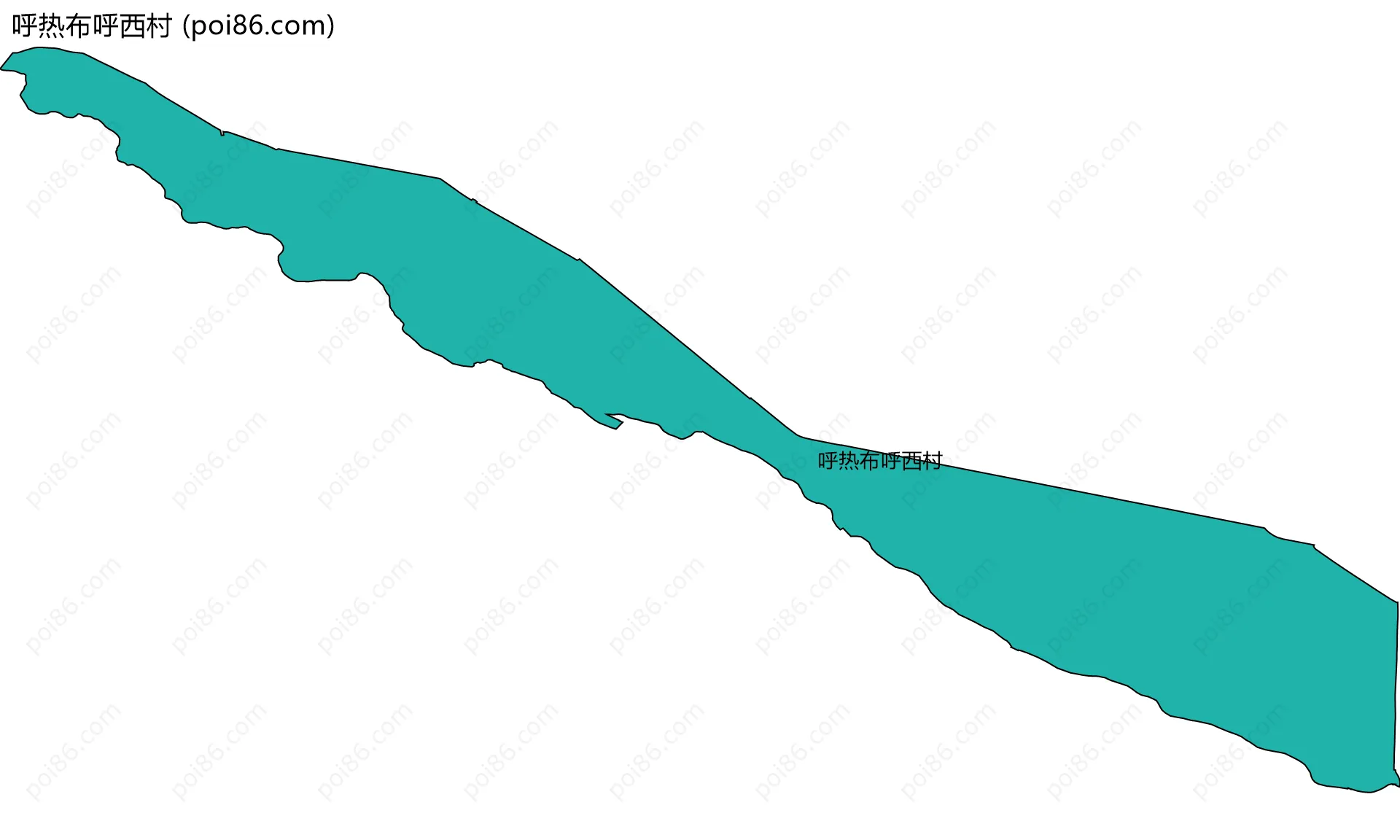 呼热布呼西村边界地图