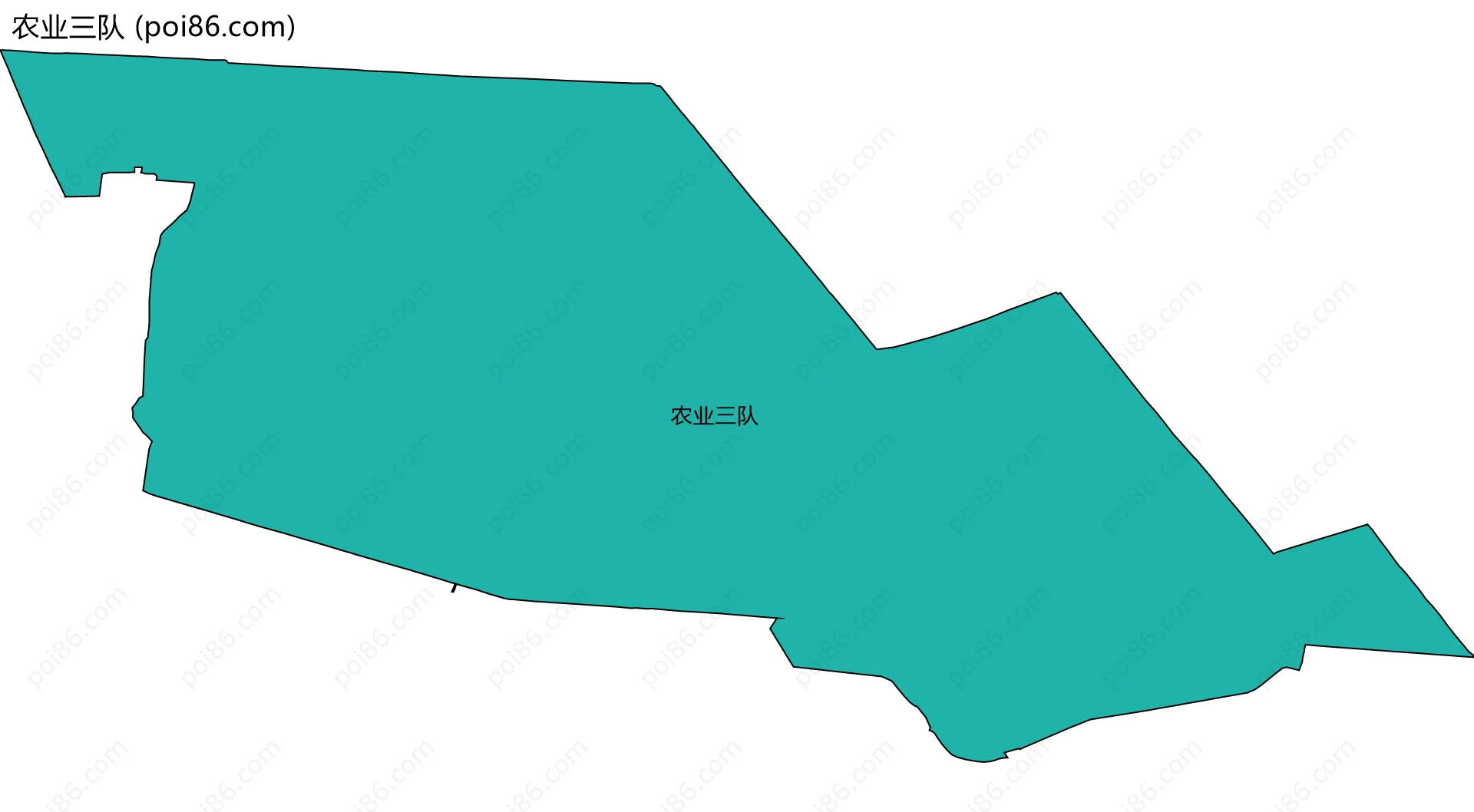 农业三队边界地图