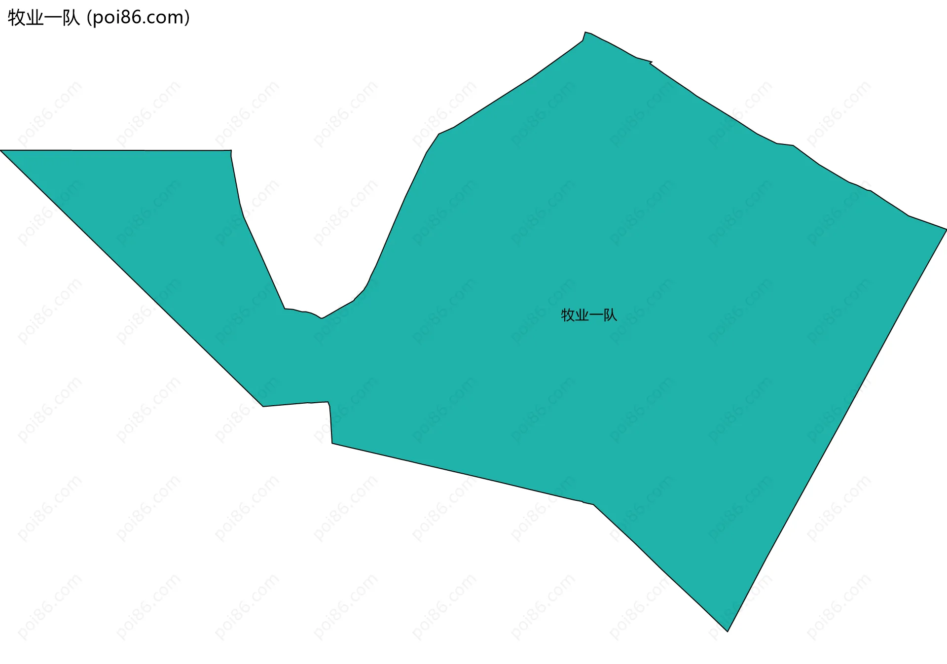 牧业一队边界地图