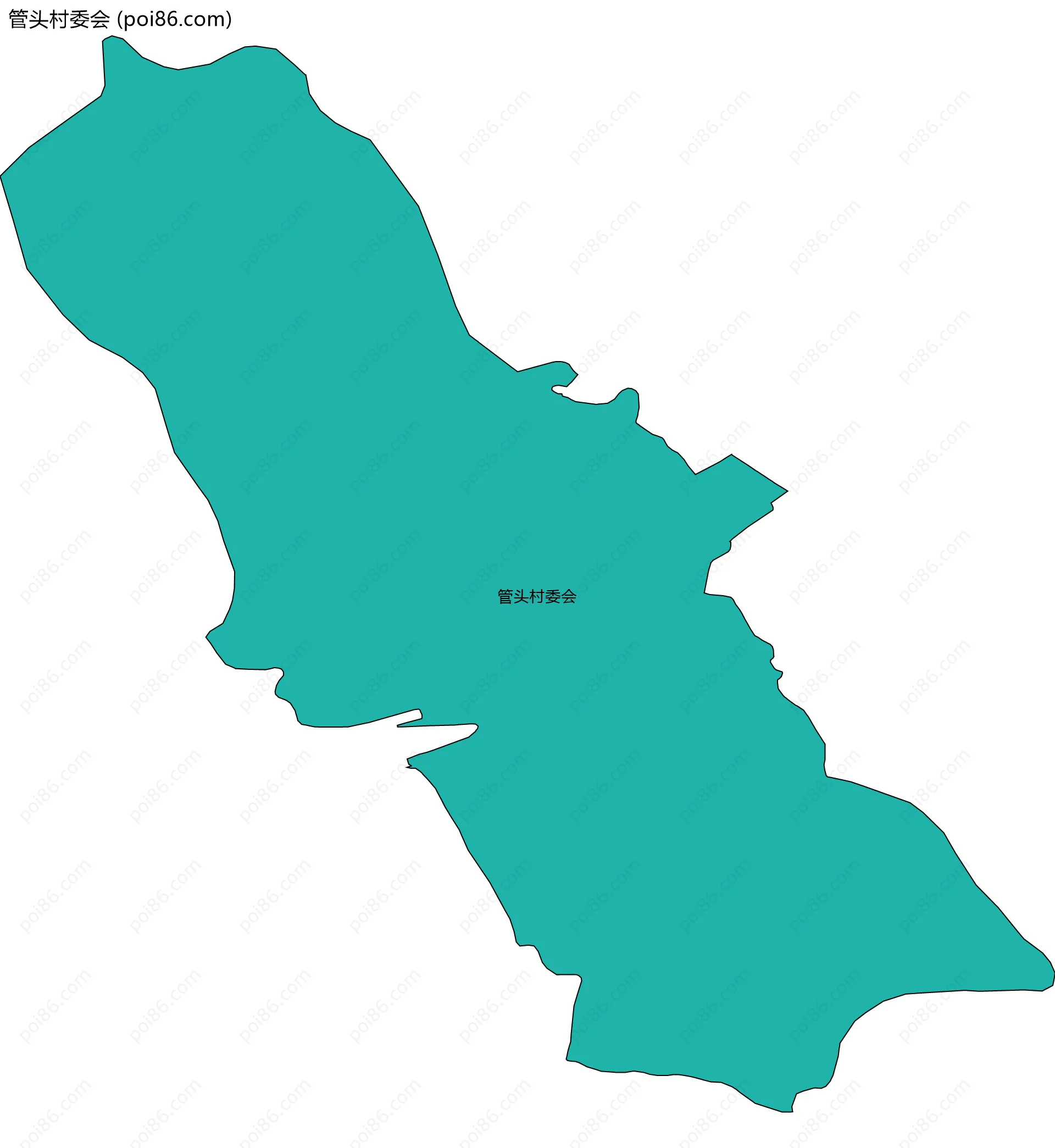 管头村委会边界地图