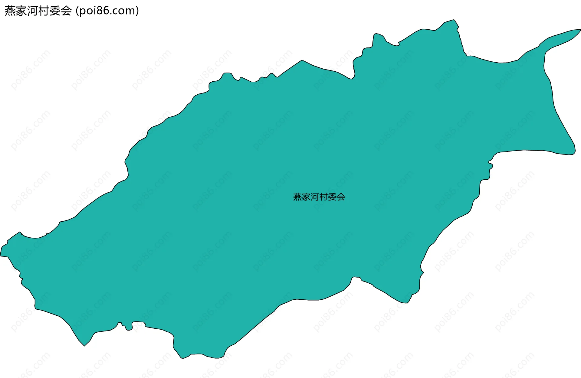 燕家河村委会边界地图