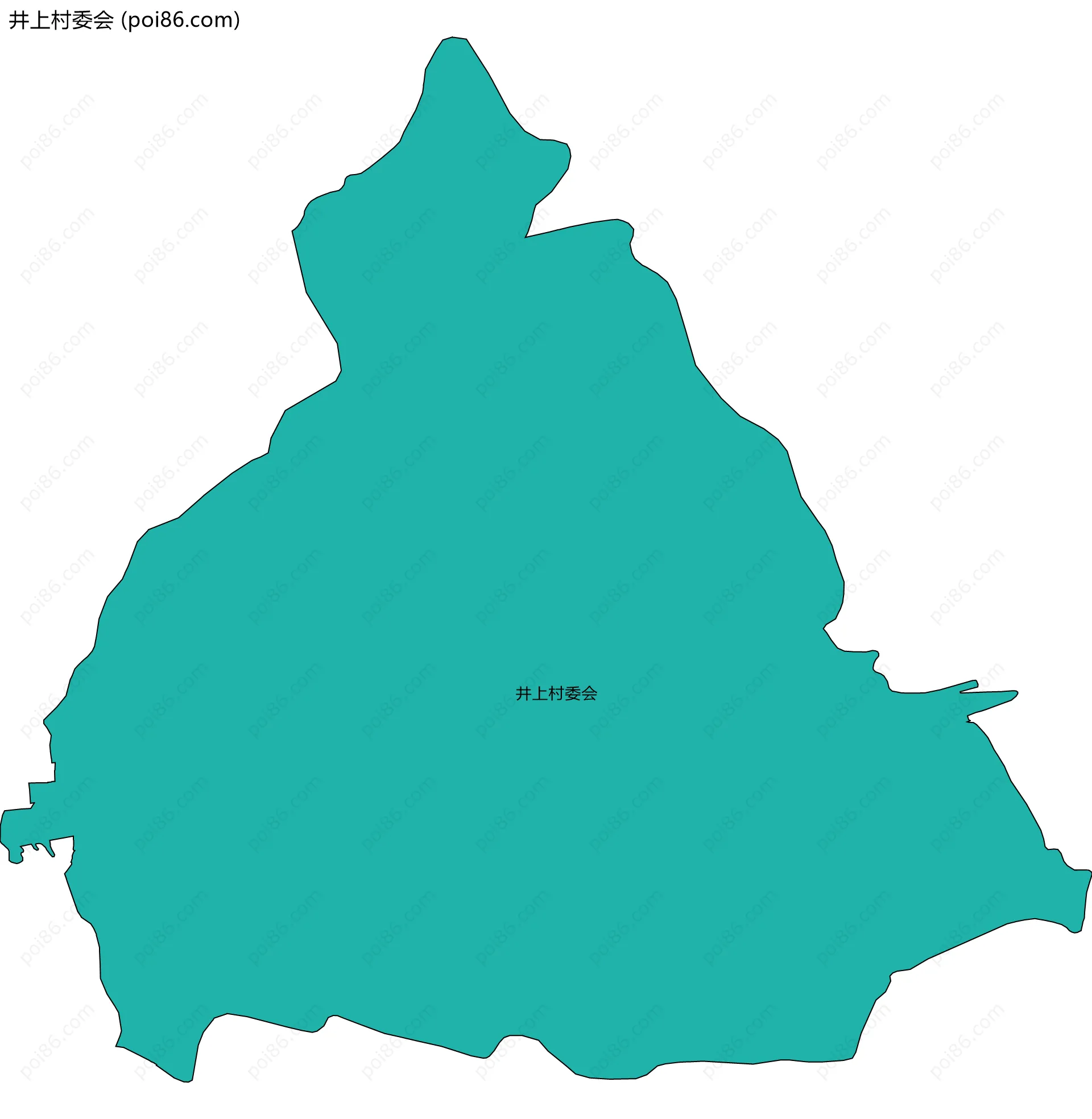 井上村委会边界地图