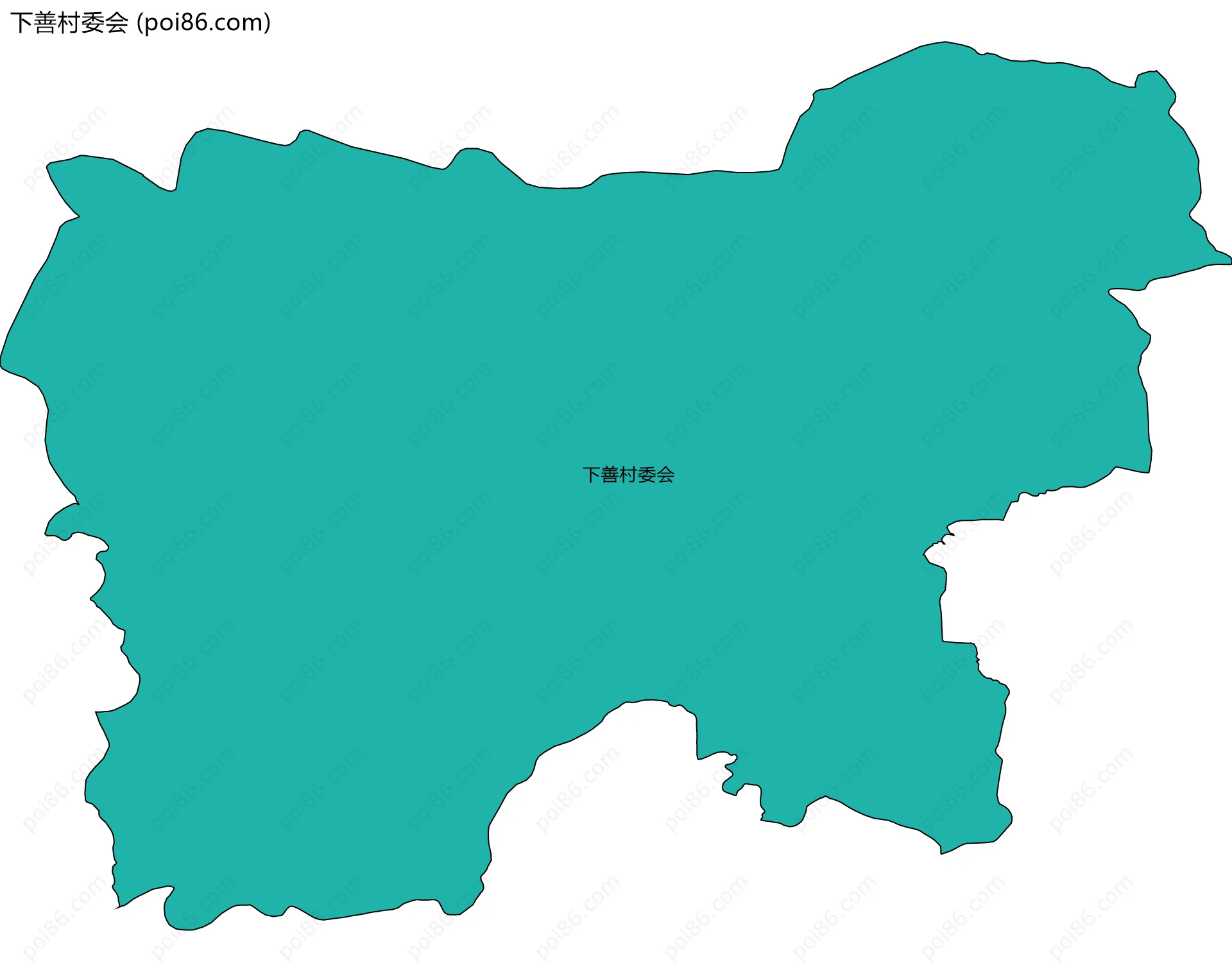 下善村委会边界地图