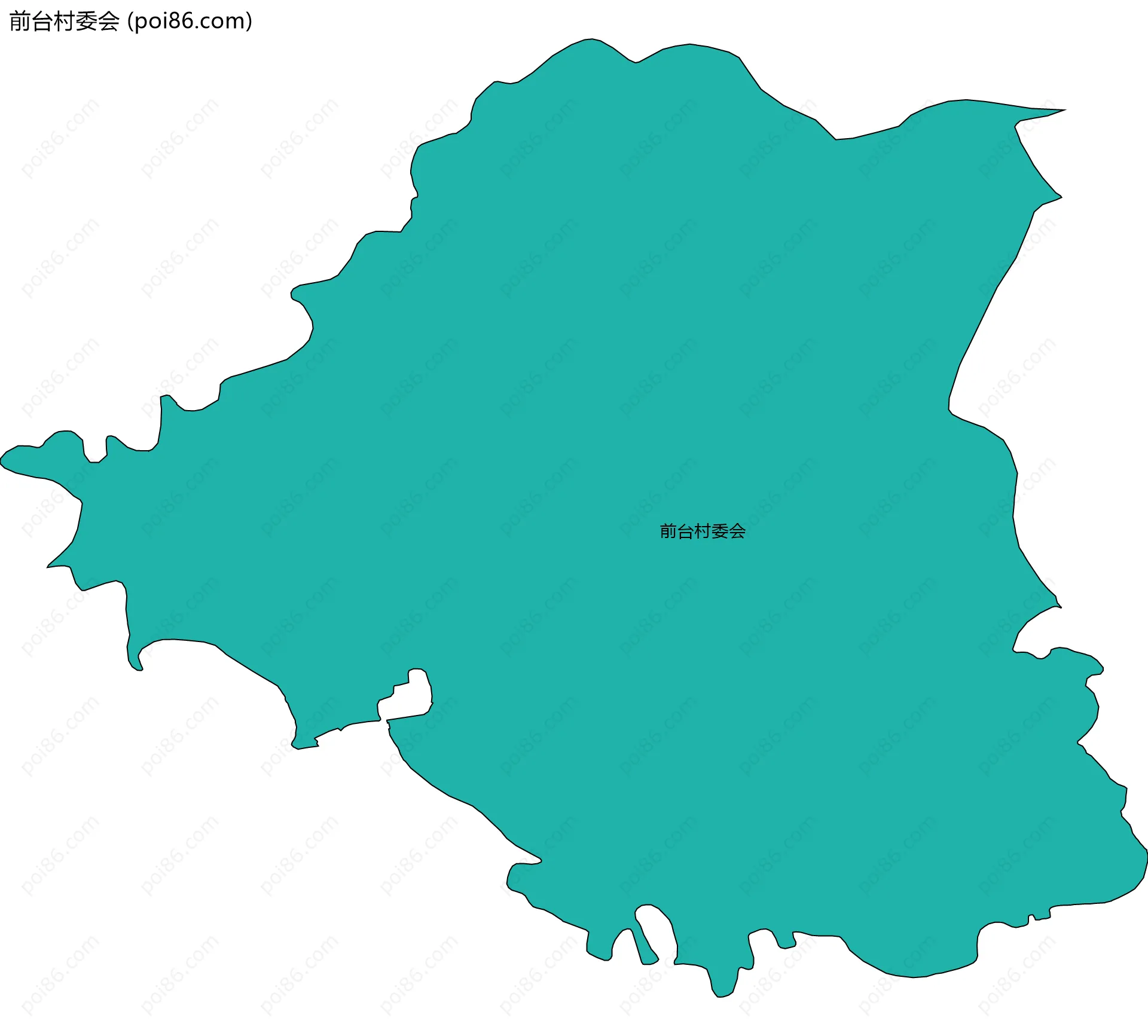 前台村委会边界地图