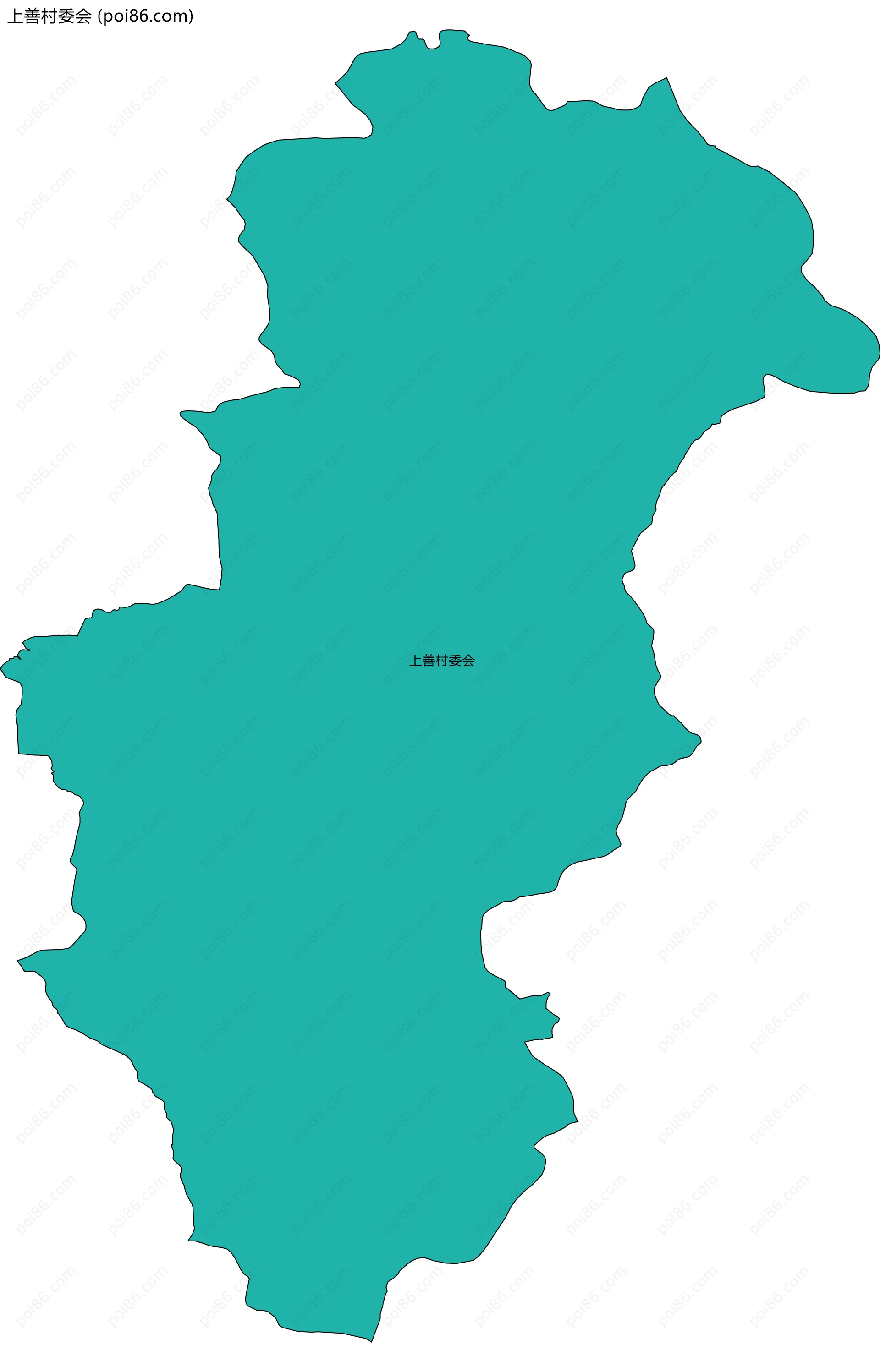 上善村委会边界地图