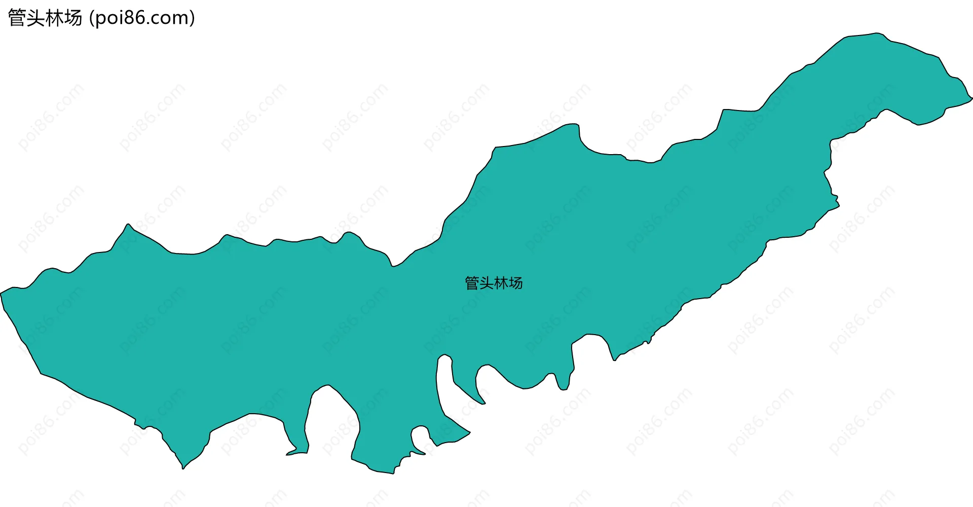 管头林场边界地图