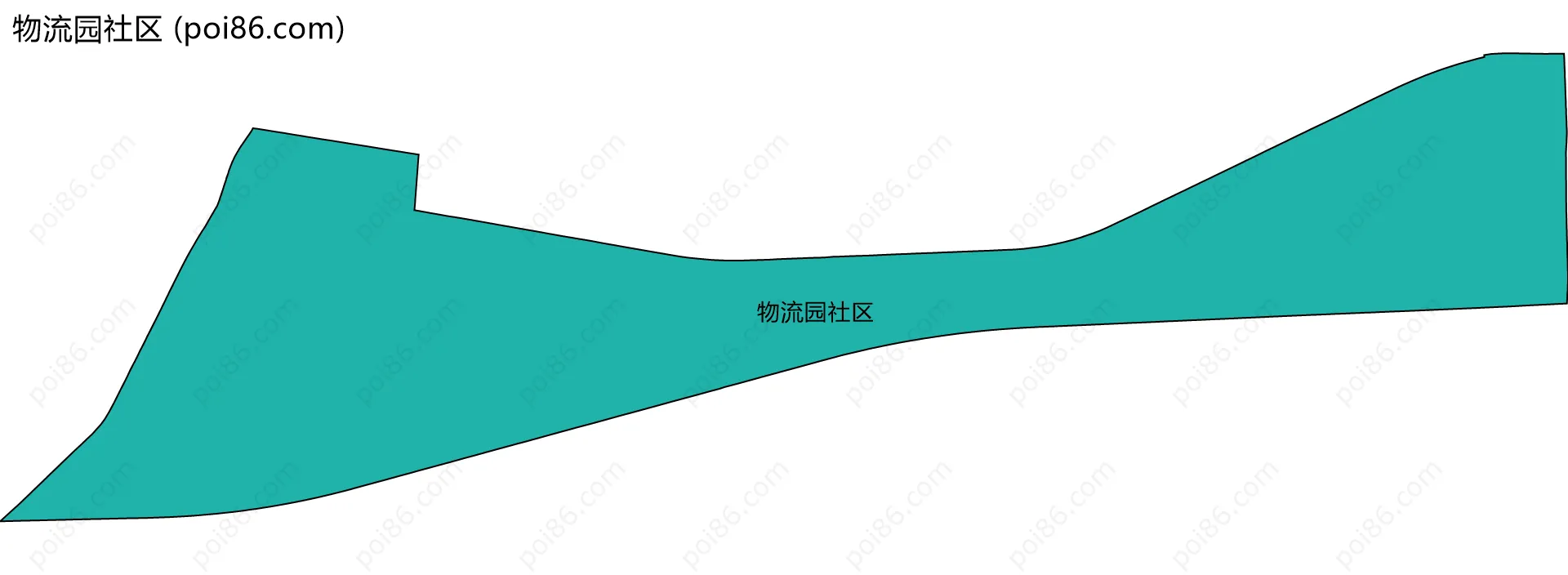 物流园社区边界地图