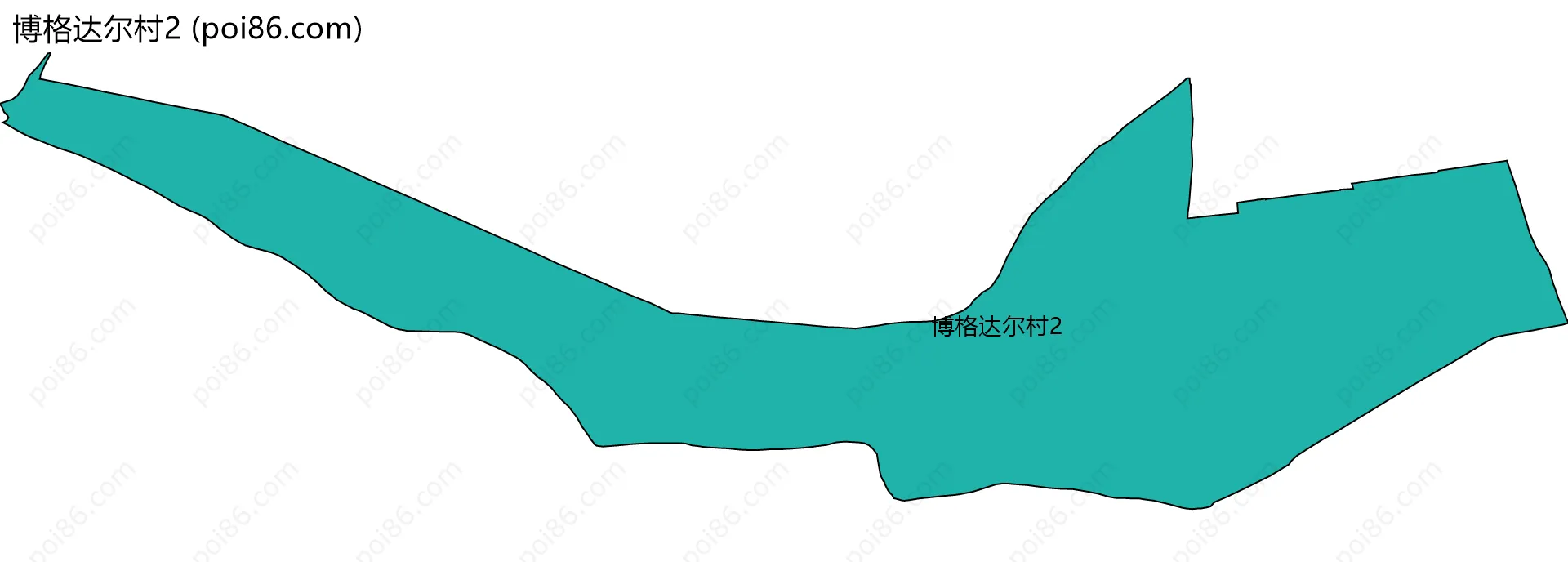 博格达尔村2边界地图