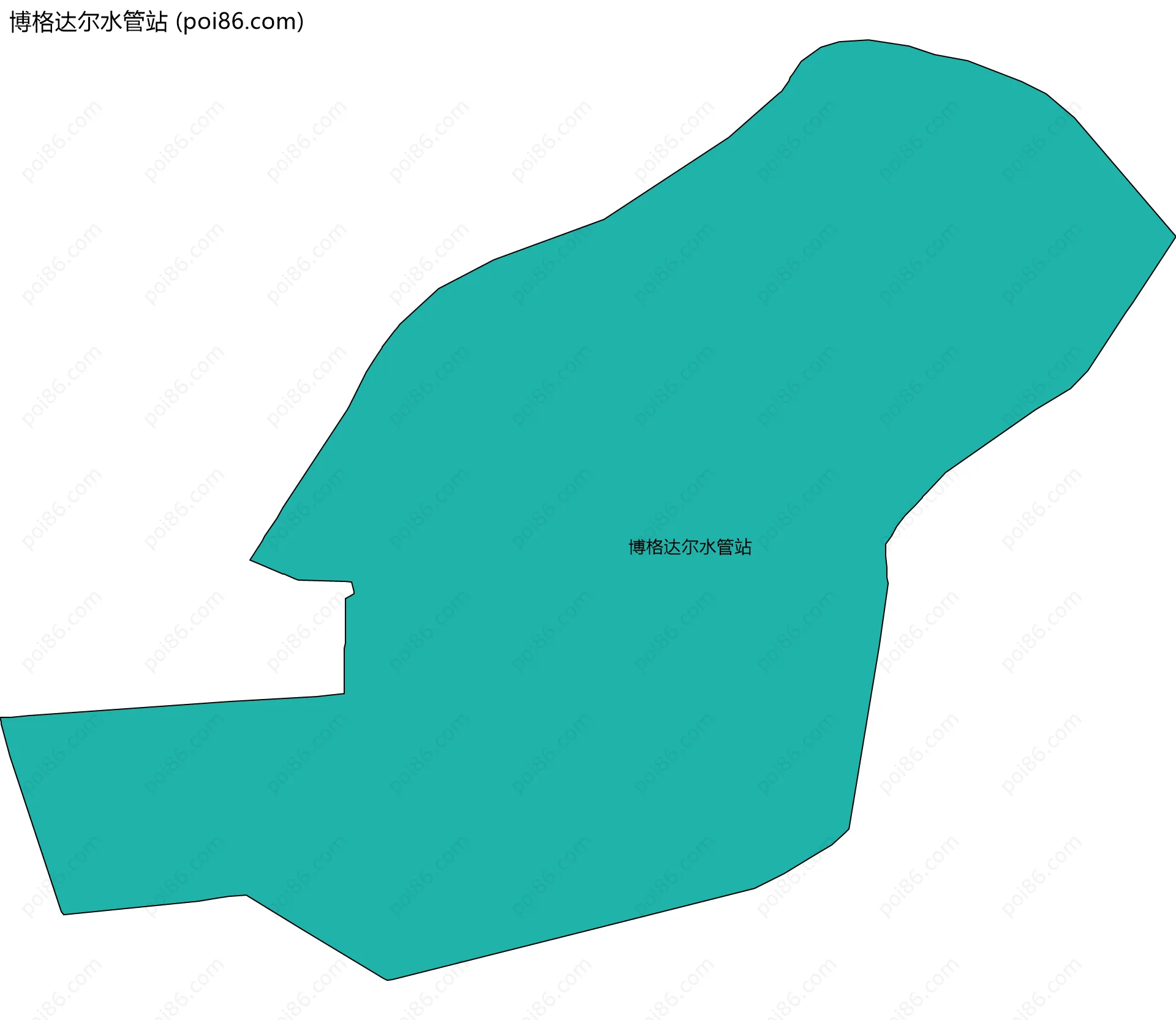 博格达尔水管站边界地图