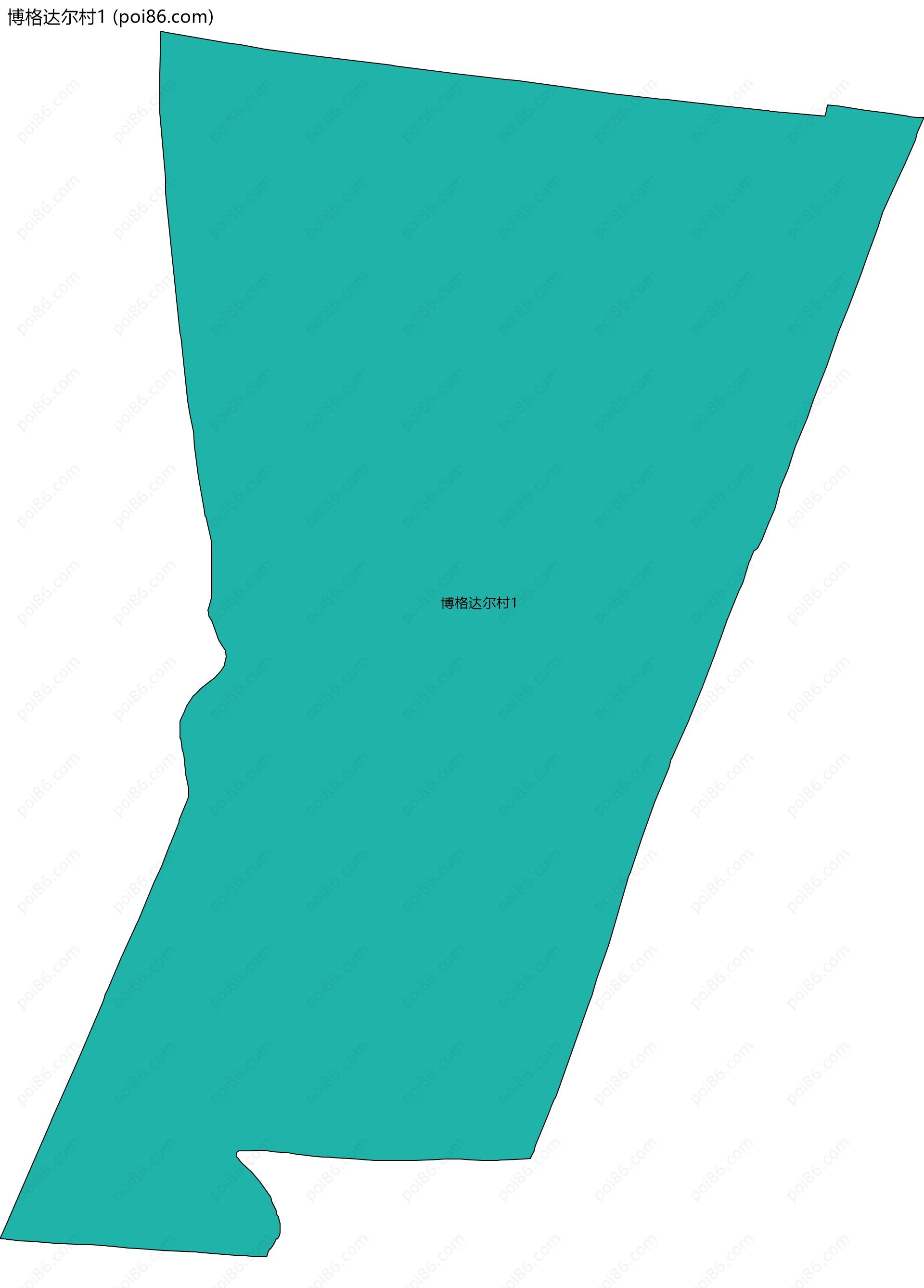 博格达尔村1边界地图