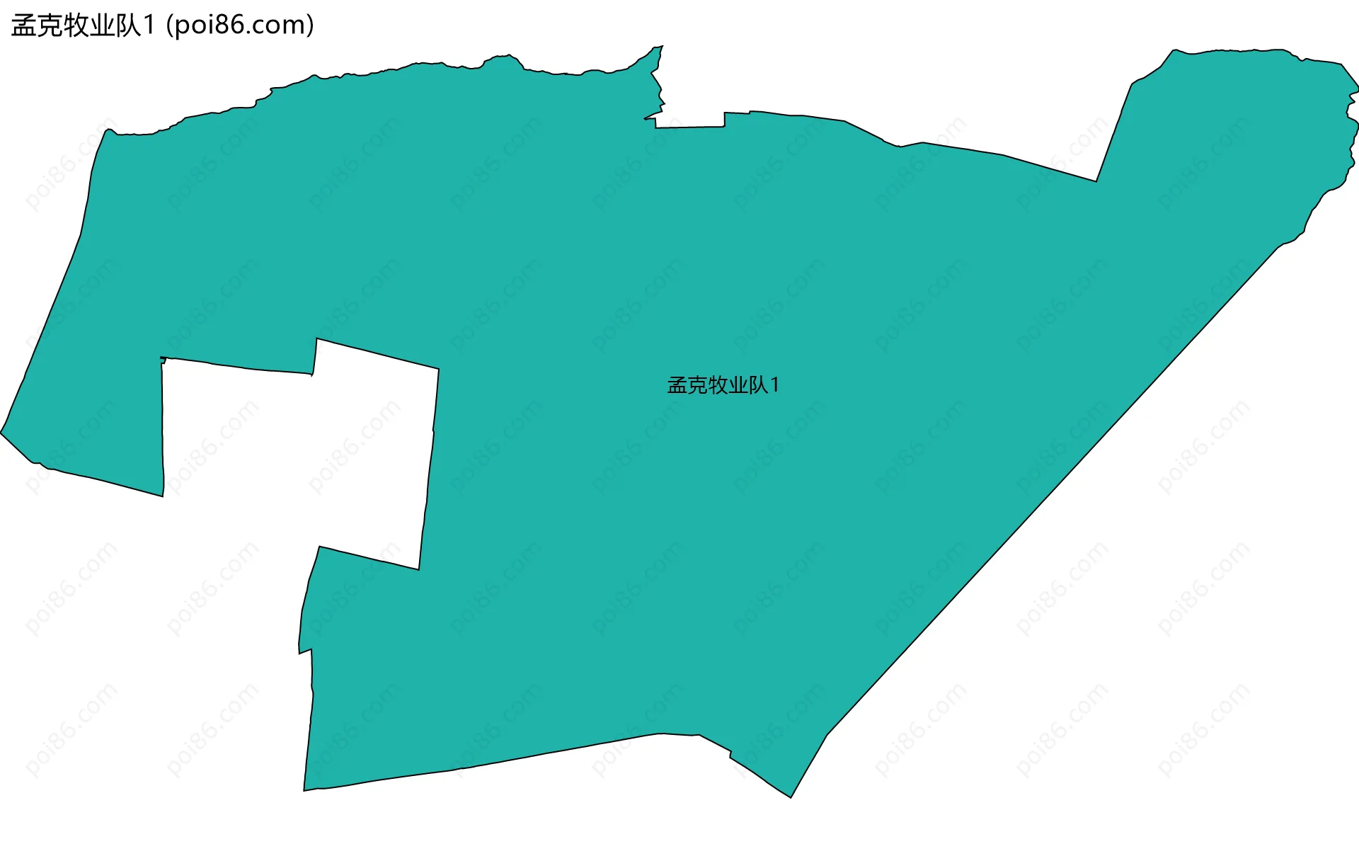 孟克牧业队1边界地图