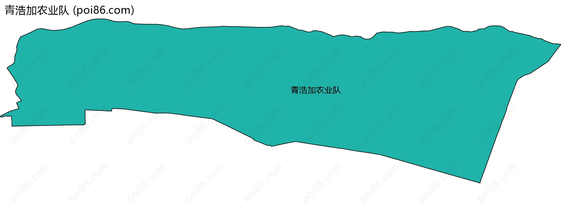 青浩加农业队边界地图