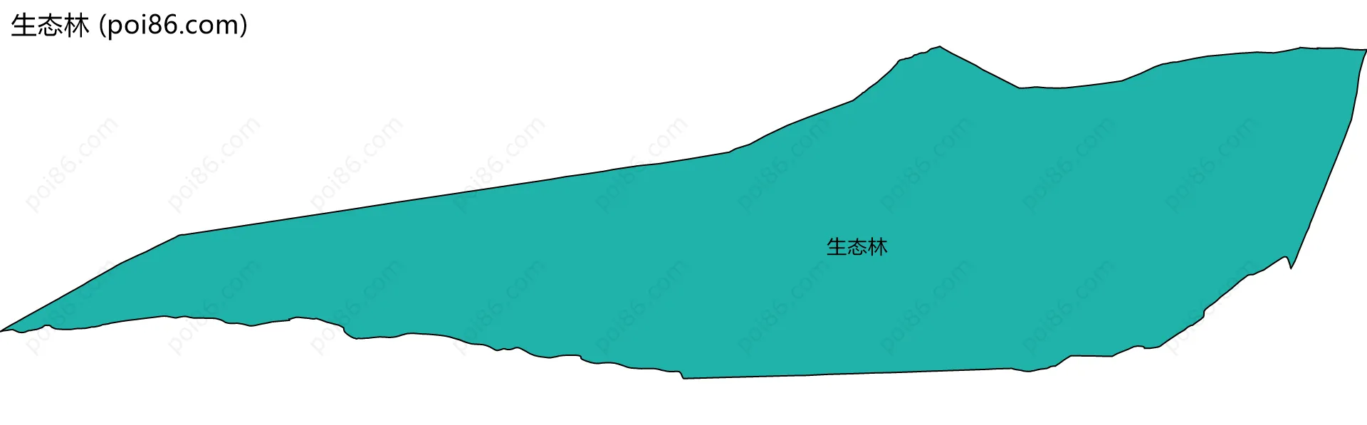 生态林边界地图