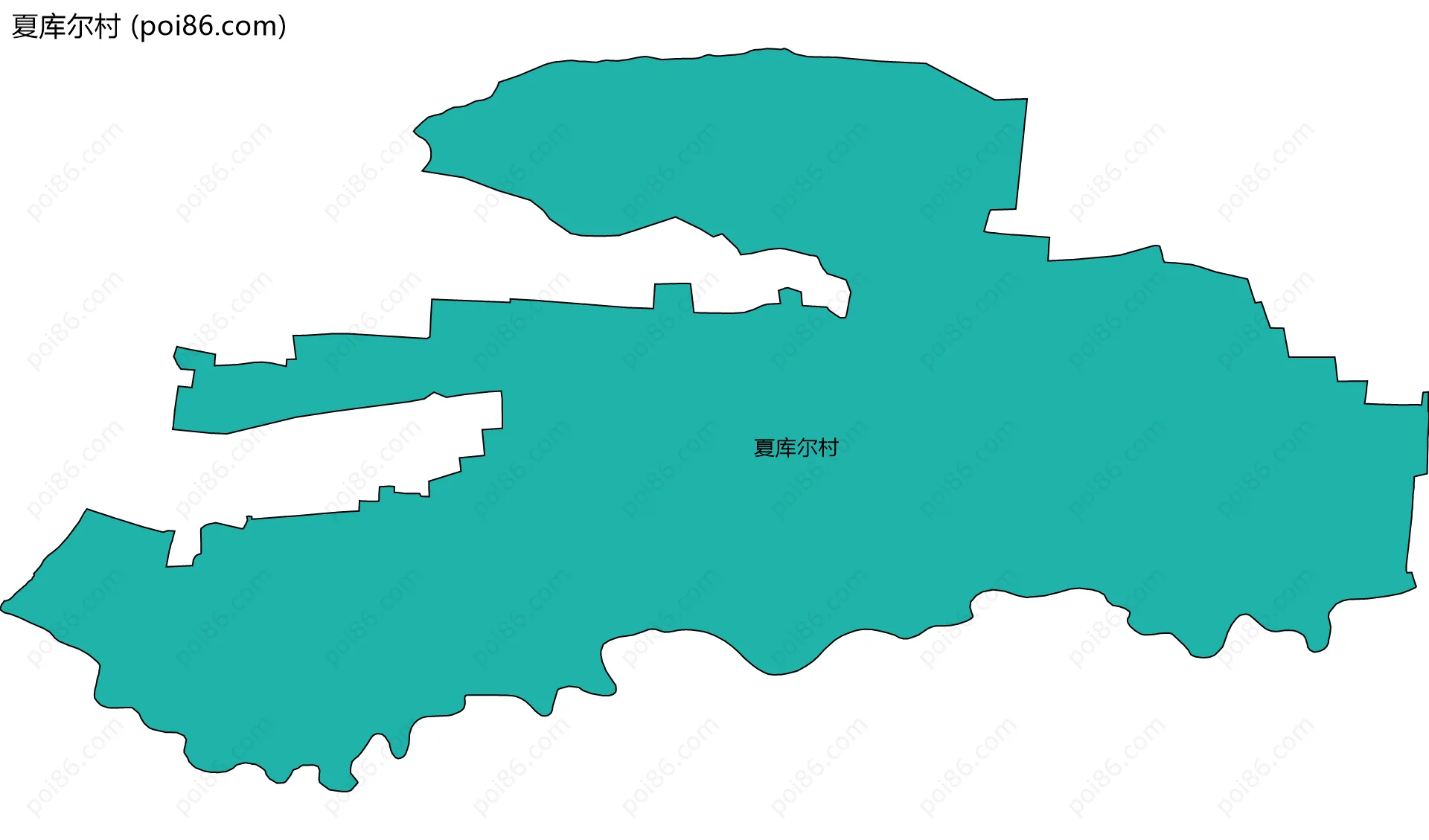 夏库尔村边界地图