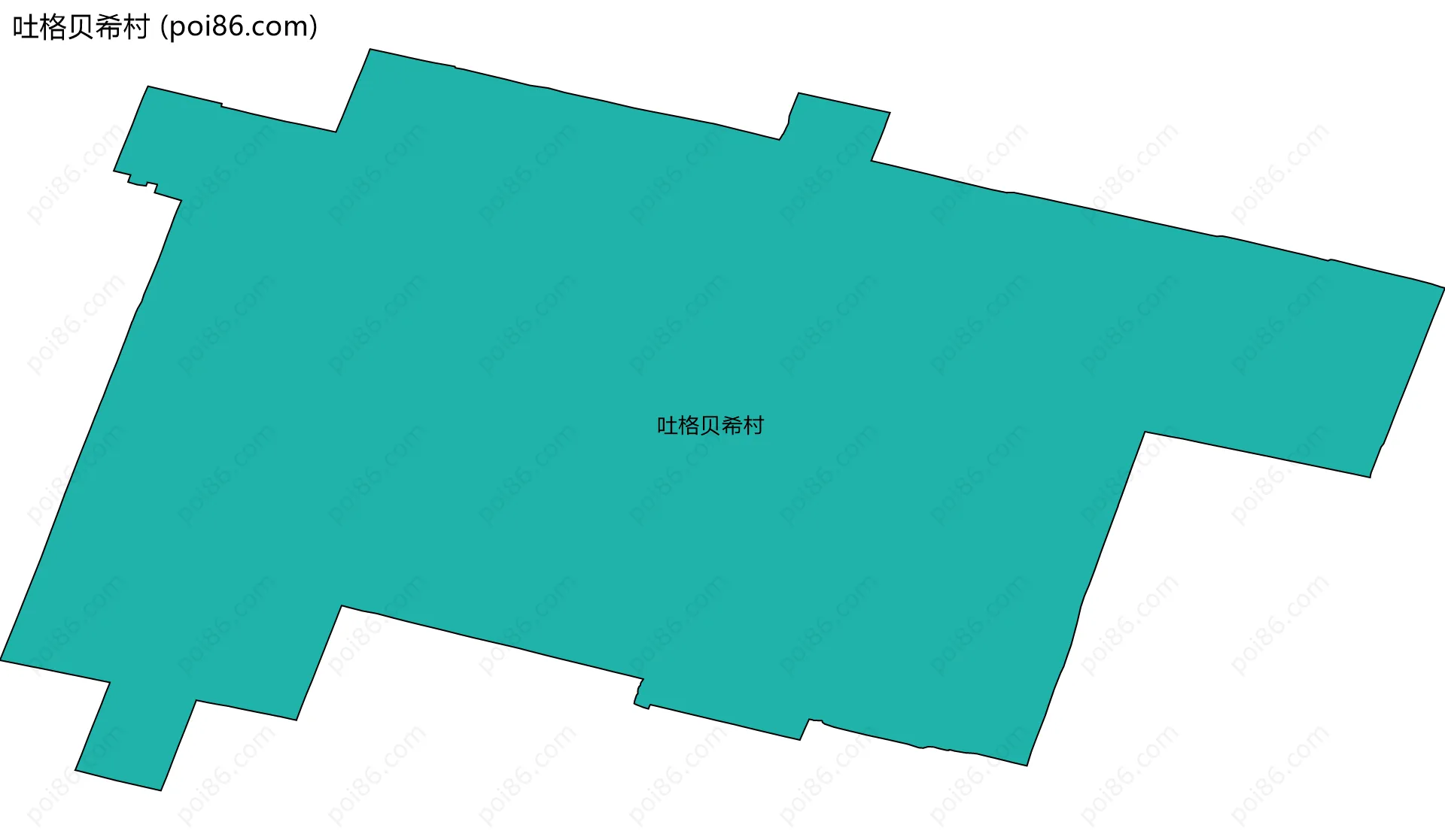 吐格贝希村边界地图