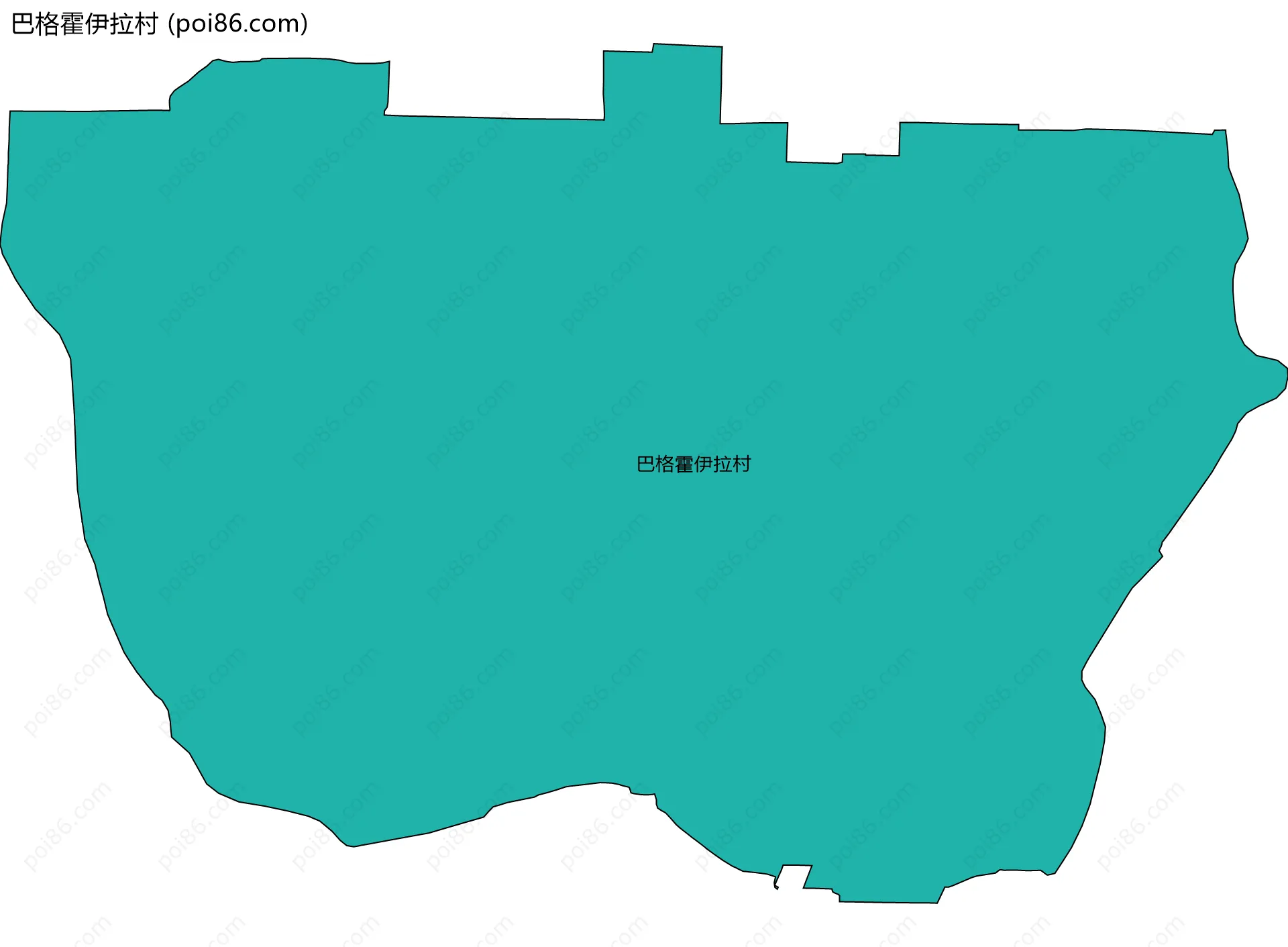 巴格霍伊拉村边界地图