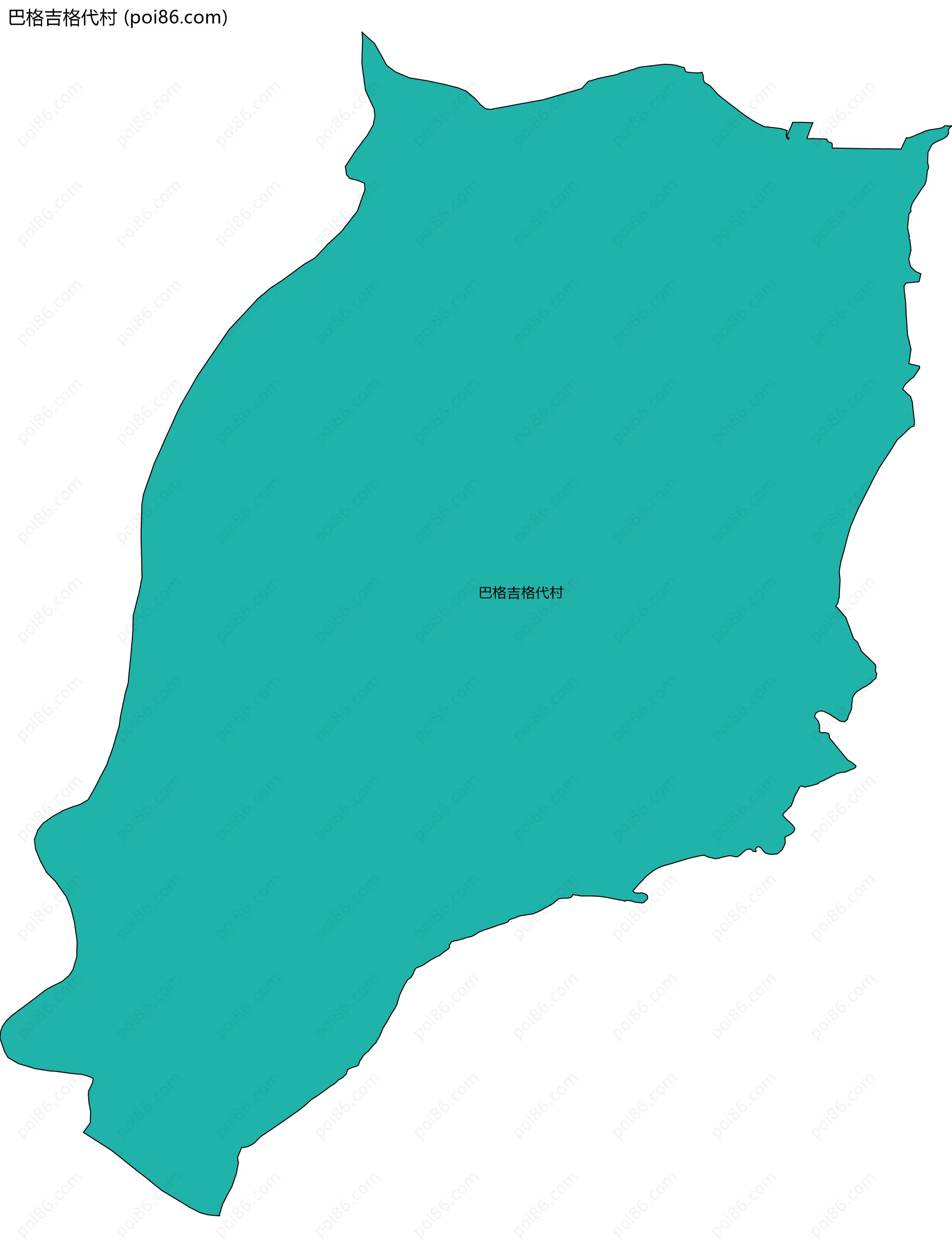 巴格吉格代村边界地图
