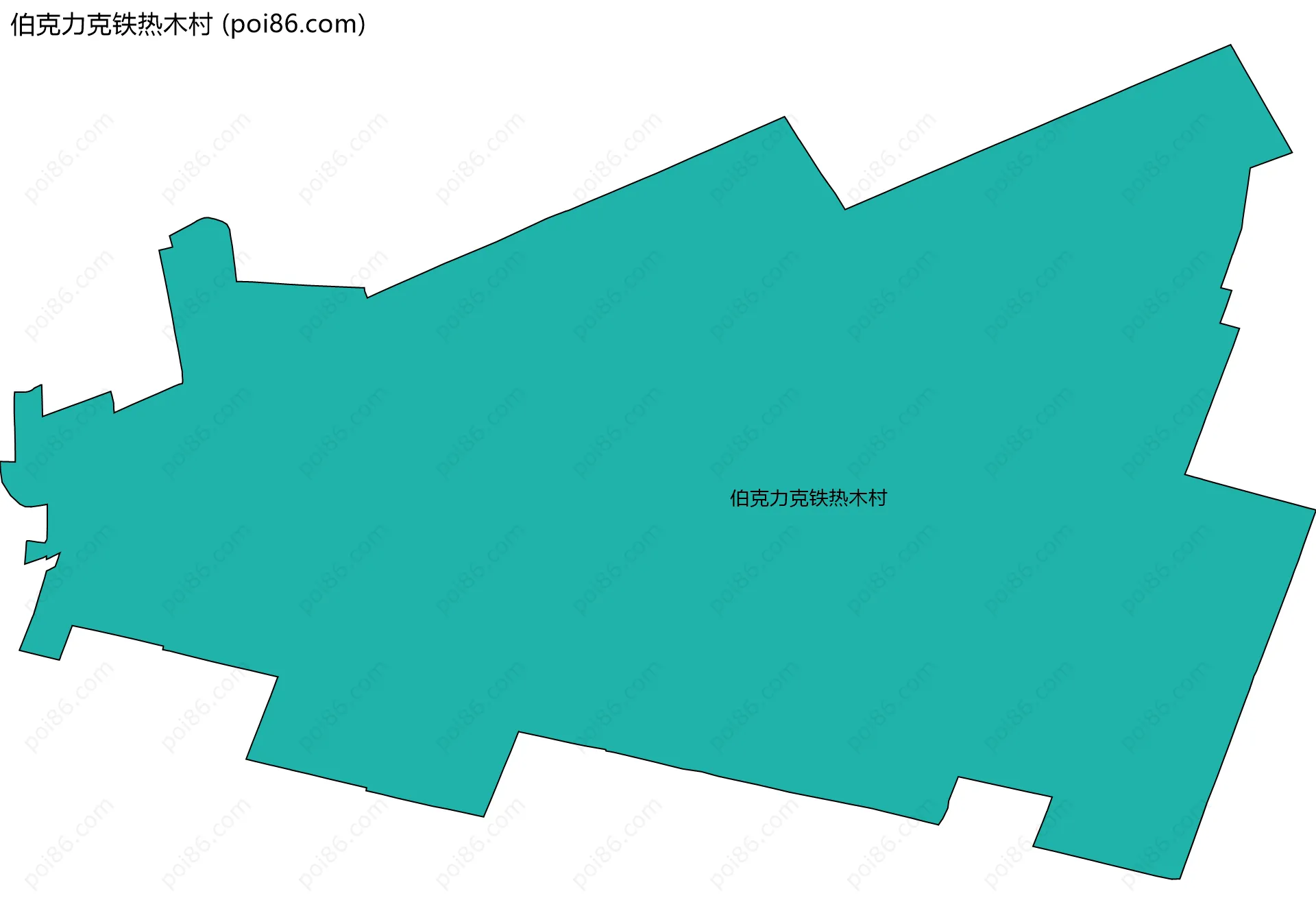 伯克力克铁热木村边界地图