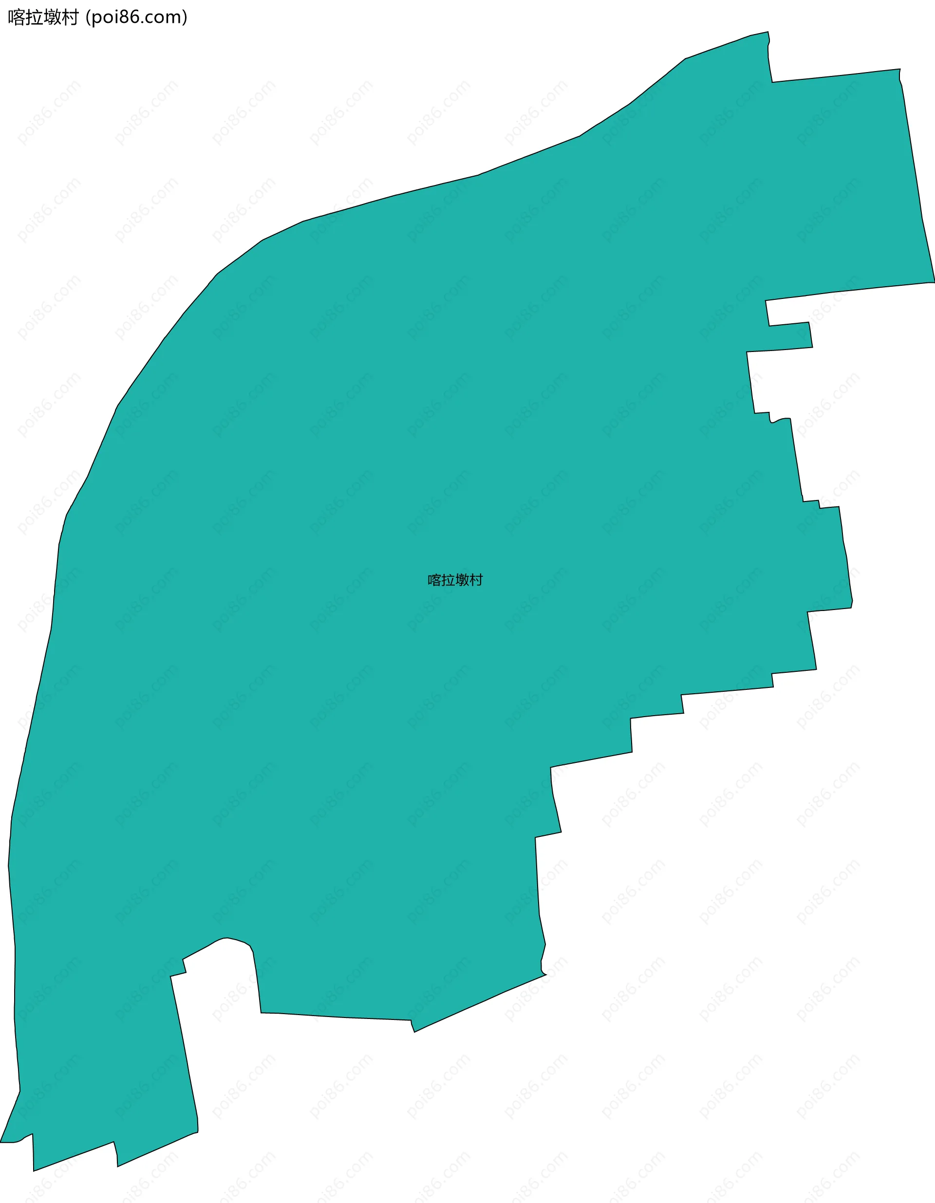 喀拉墩村边界地图