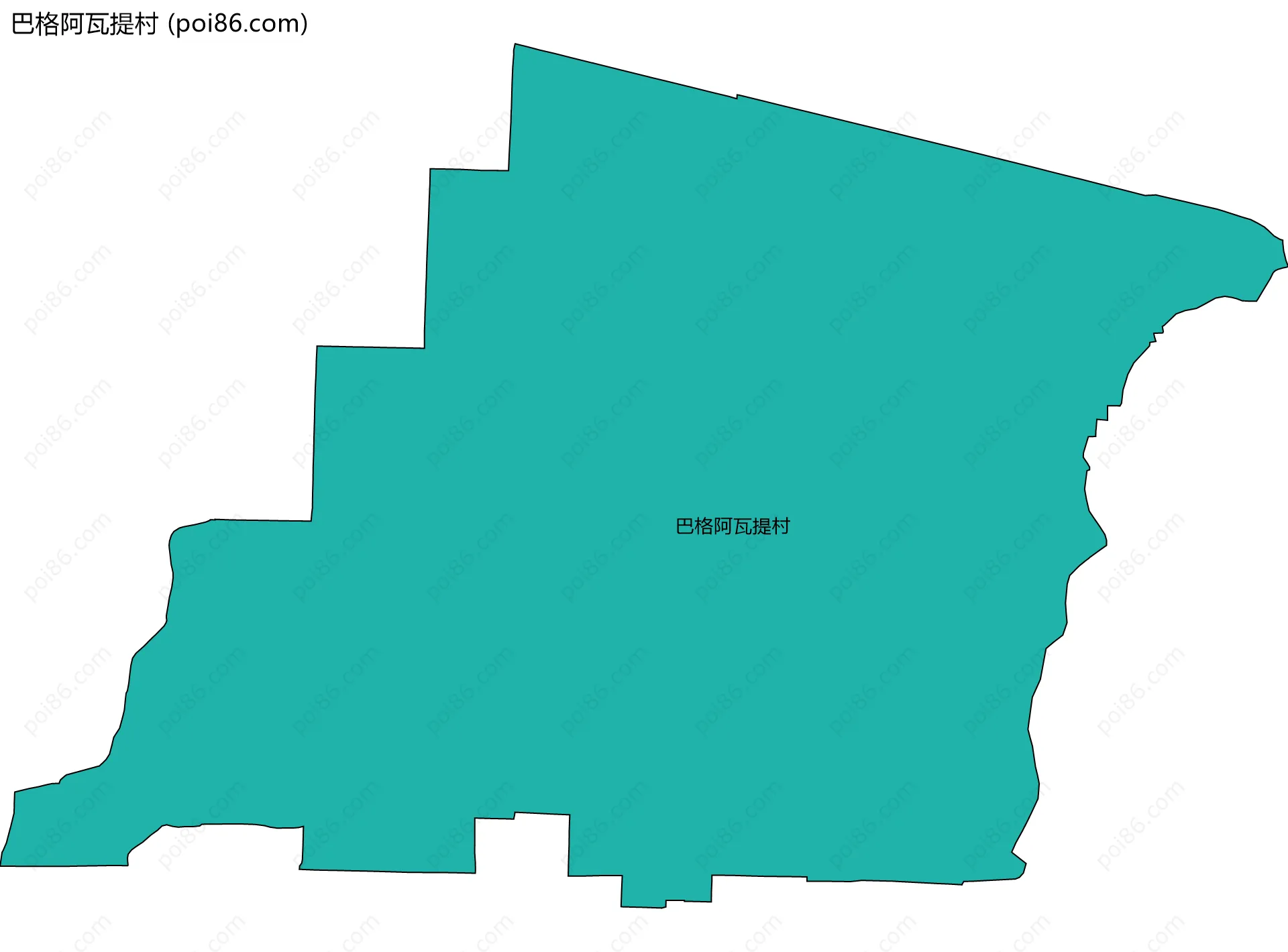 巴格阿瓦提村边界地图