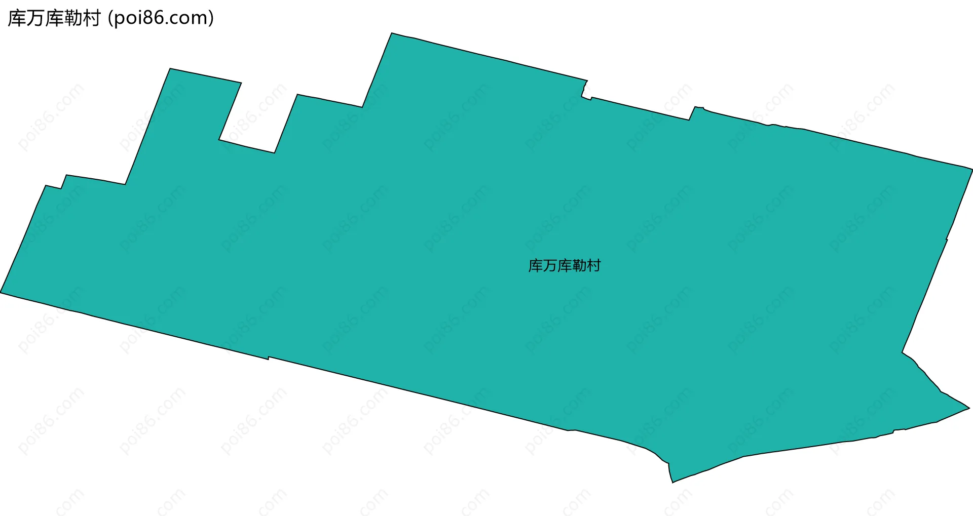 库万库勒村边界地图