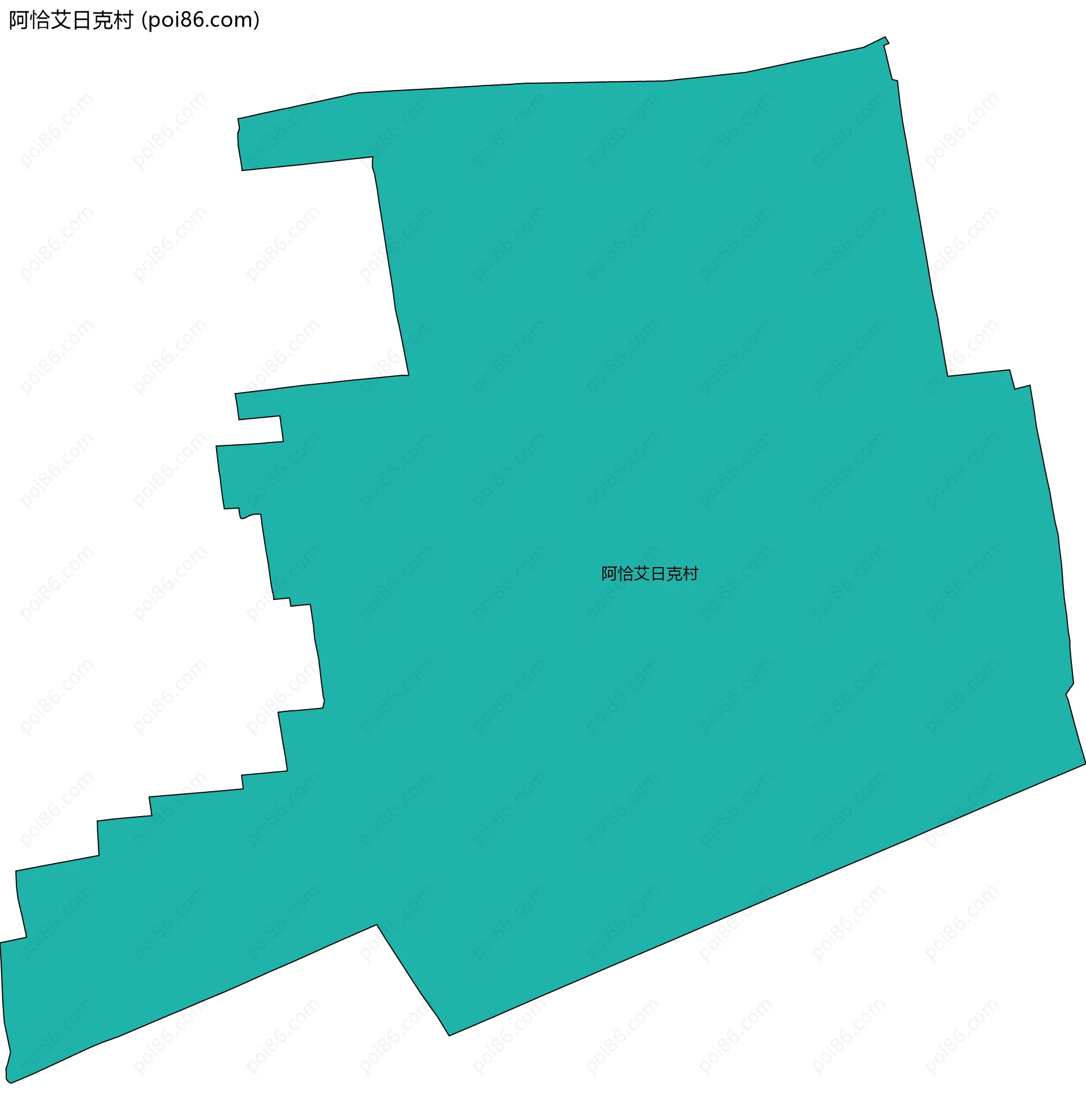 阿恰艾日克村边界地图